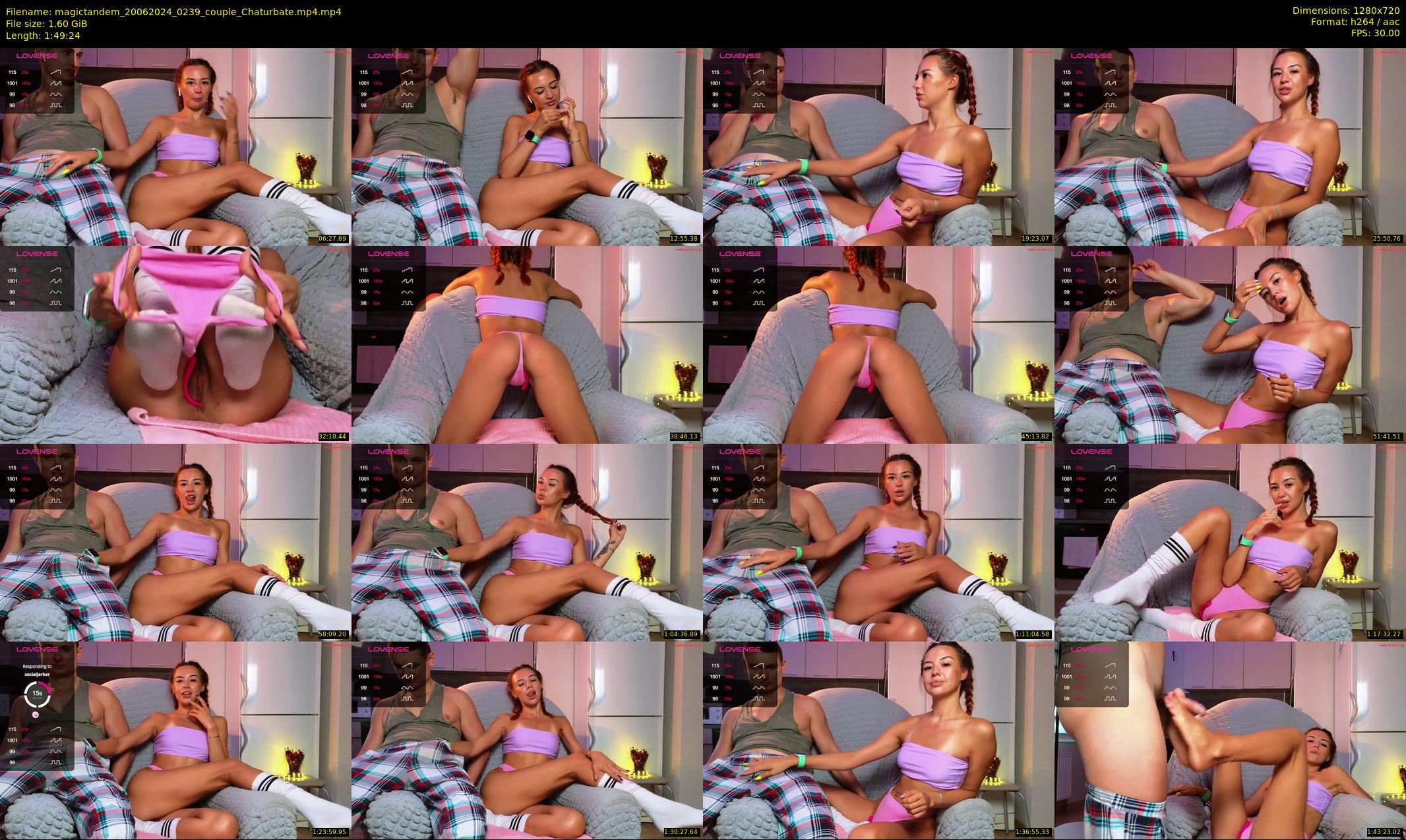 magictandem — 110 minute Chaturbate couple cam show recording, 720p, Jun 20, 2024