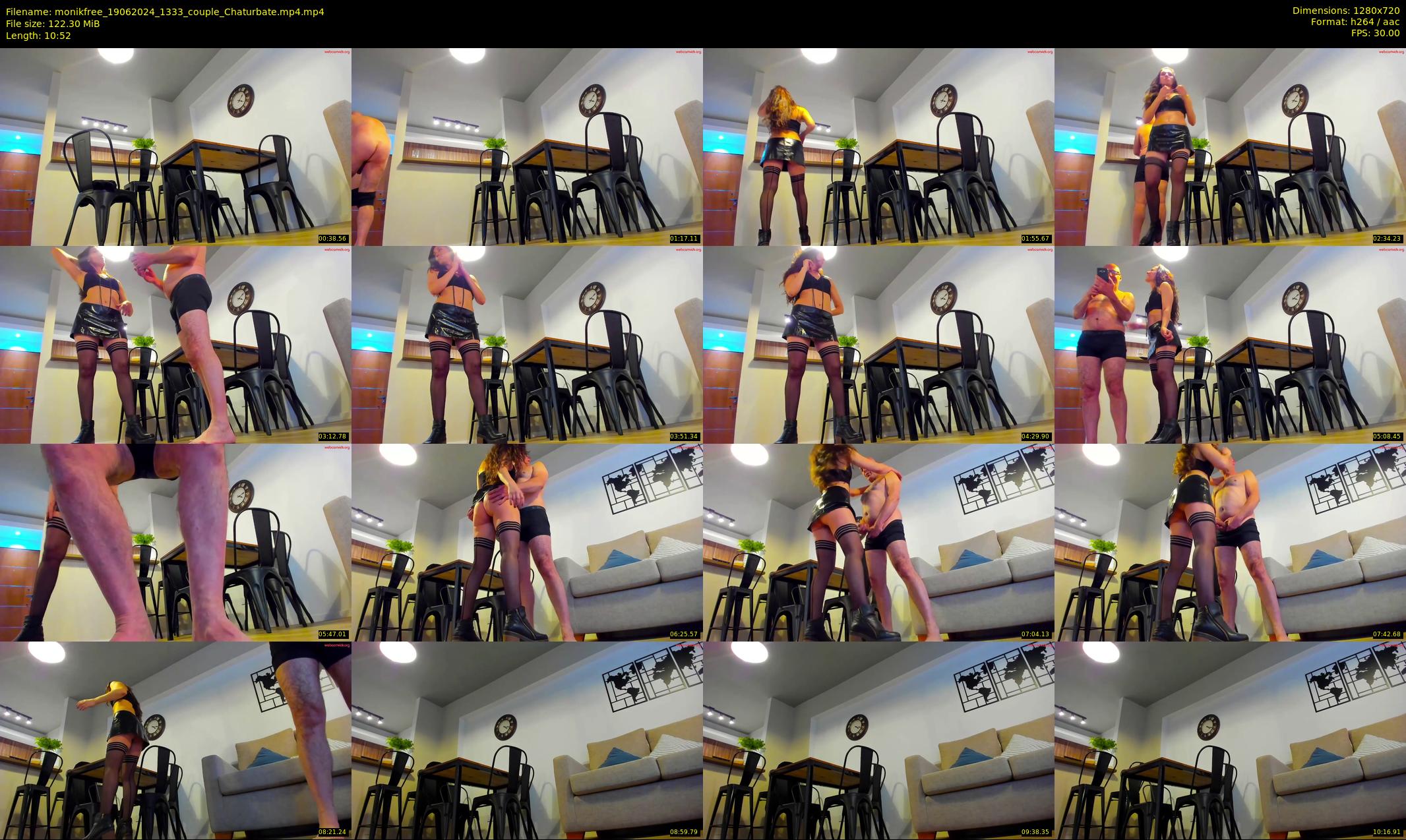 monikfree — 11 minute Chaturbate couple cam show recording, 720p, Jun 19, 2024