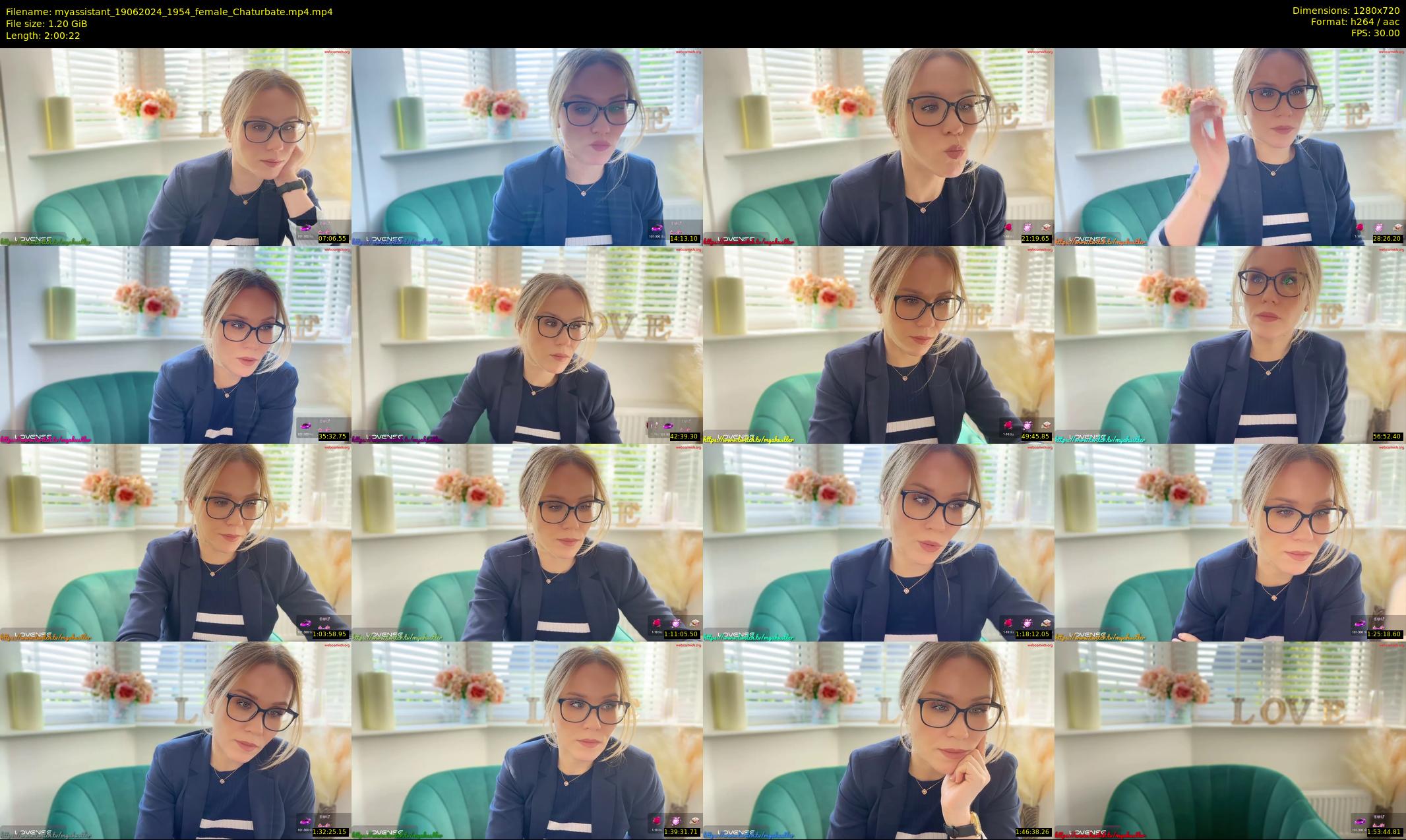 myassistant — 121 minute Chaturbate female cam show recording, 720p, Jun 19, 2024