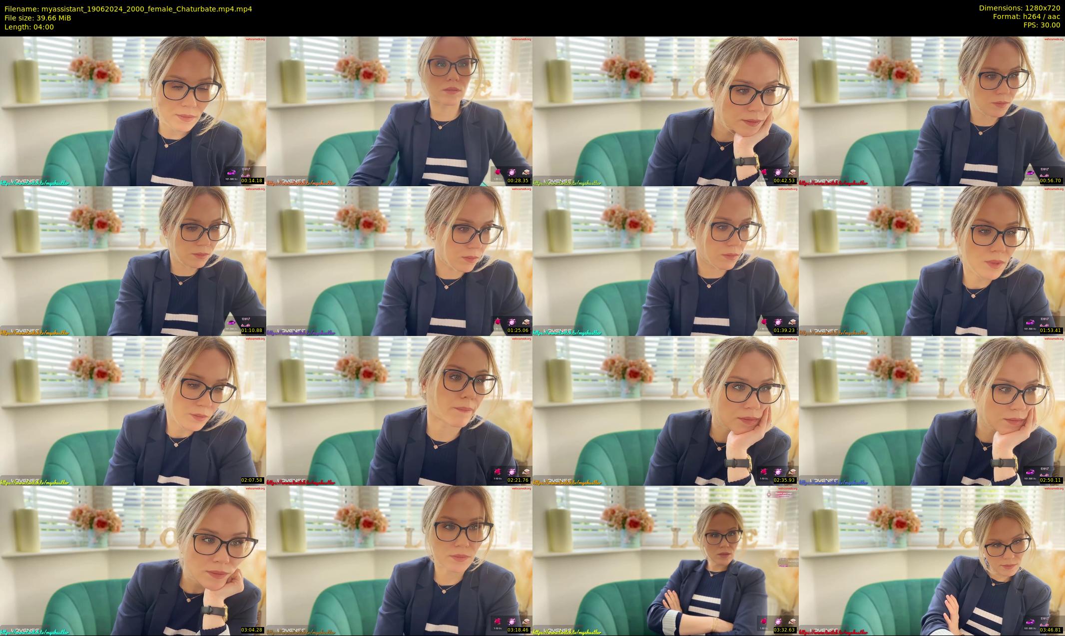 myassistant — 4 minute Chaturbate female cam show recording, 720p, Jun 19, 2024