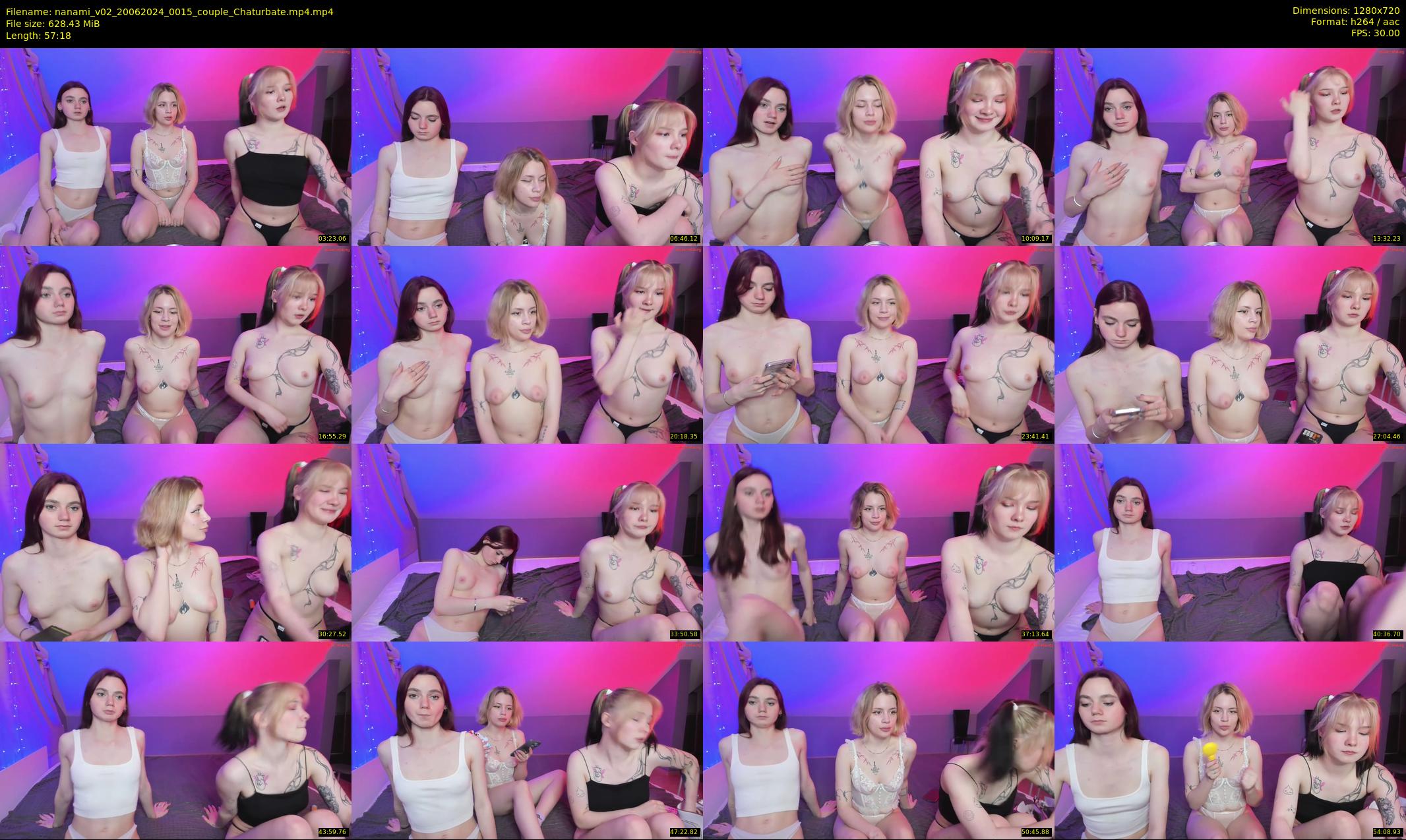 nanami_v02 — 58 minute Chaturbate couple cam show recording, 720p, Jun 20, 2024