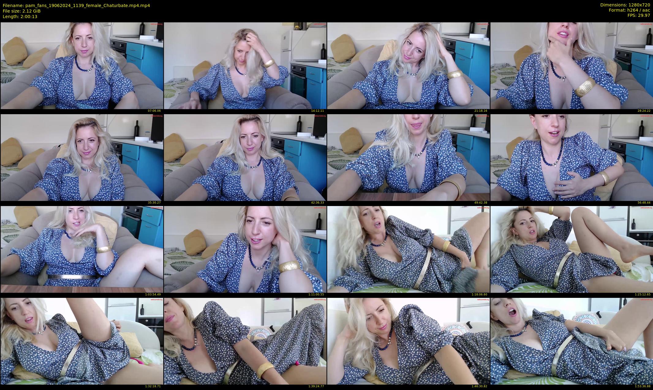 pam_fans — 121 minute Chaturbate female cam show recording, 720p, Jun 19, 2024