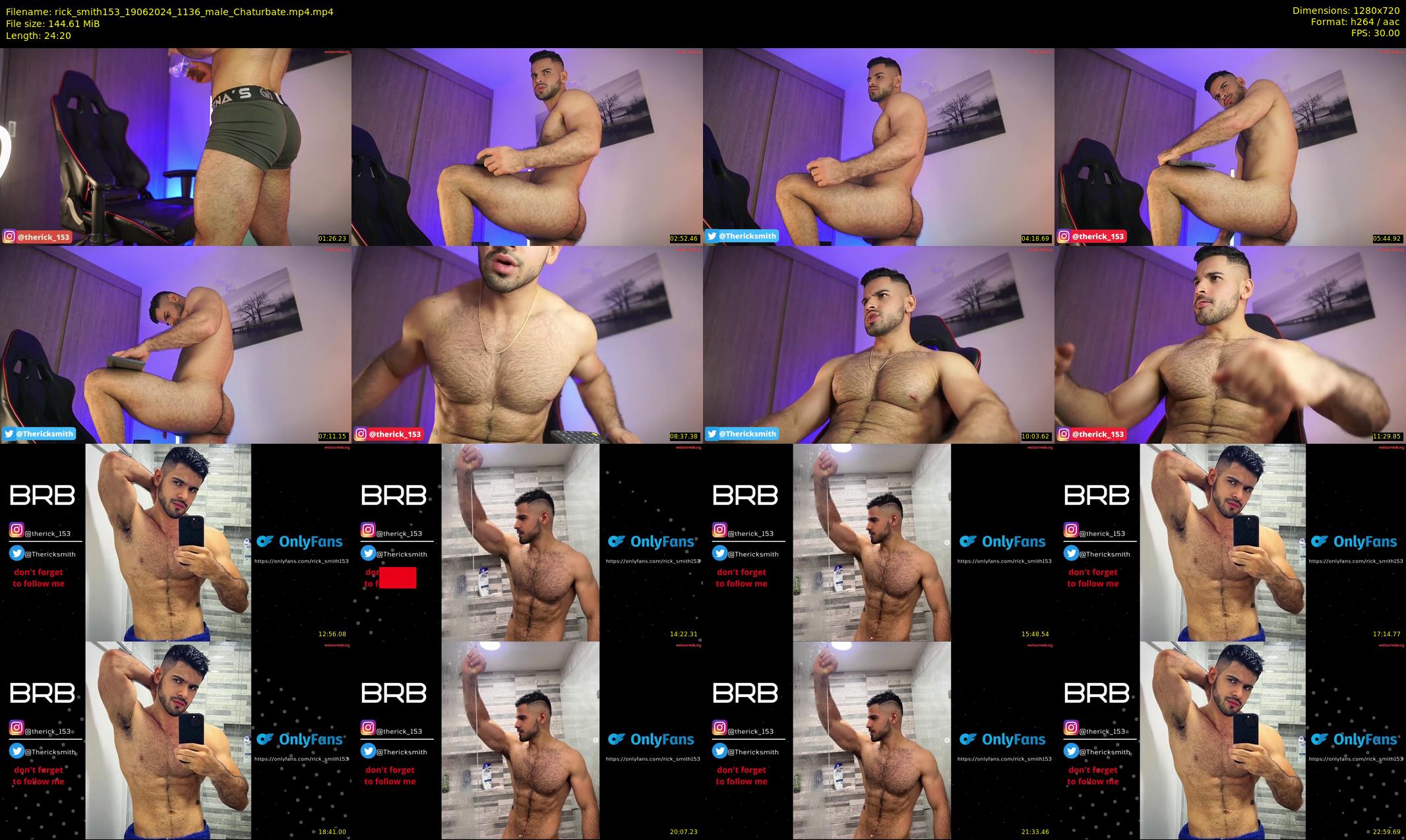 rick_smith153 — 25 minute Chaturbate male cam show recording, 720p, Jun 19, 2024