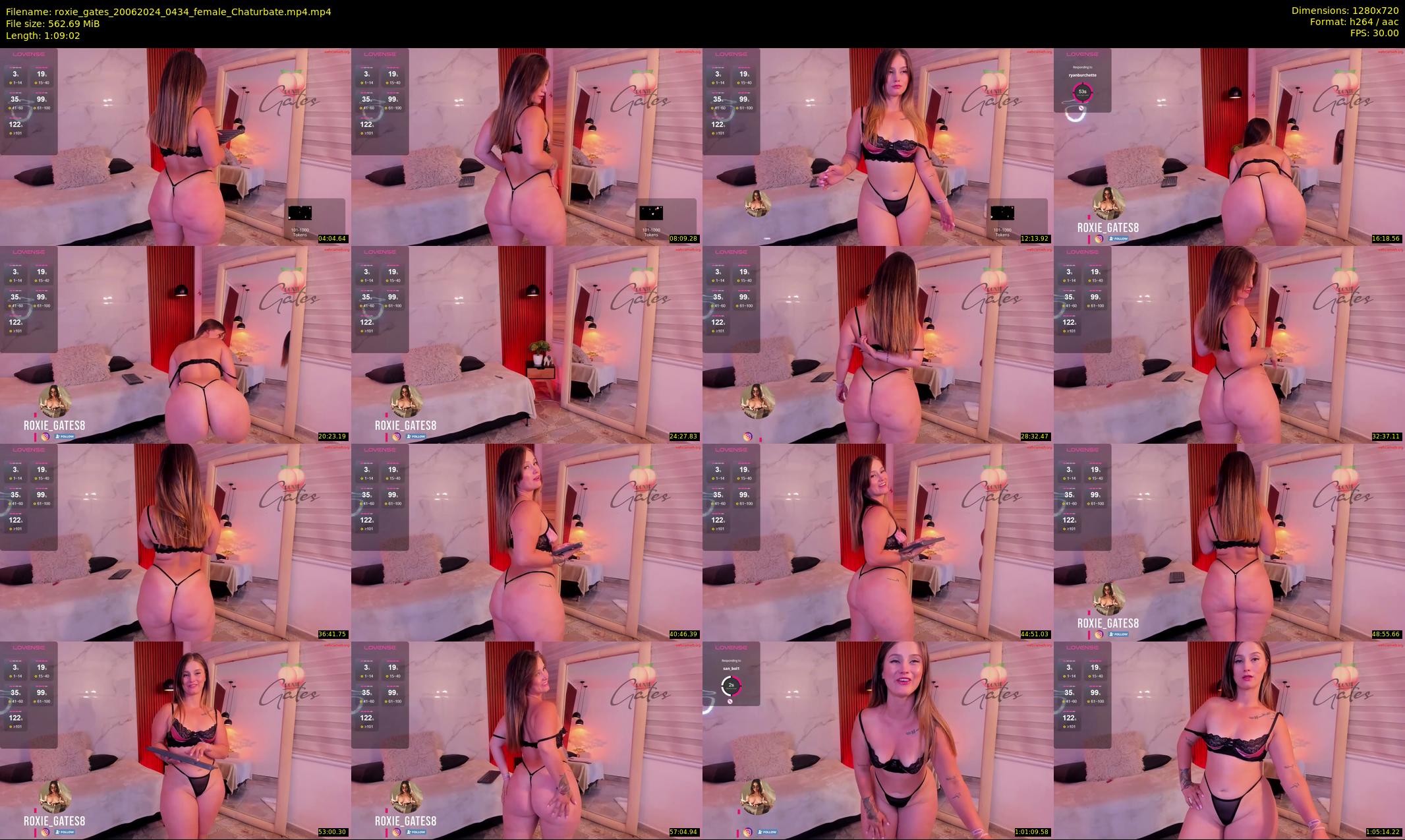 roxie_gates — 70 minute Chaturbate female cam show recording, 720p, Jun 20, 2024