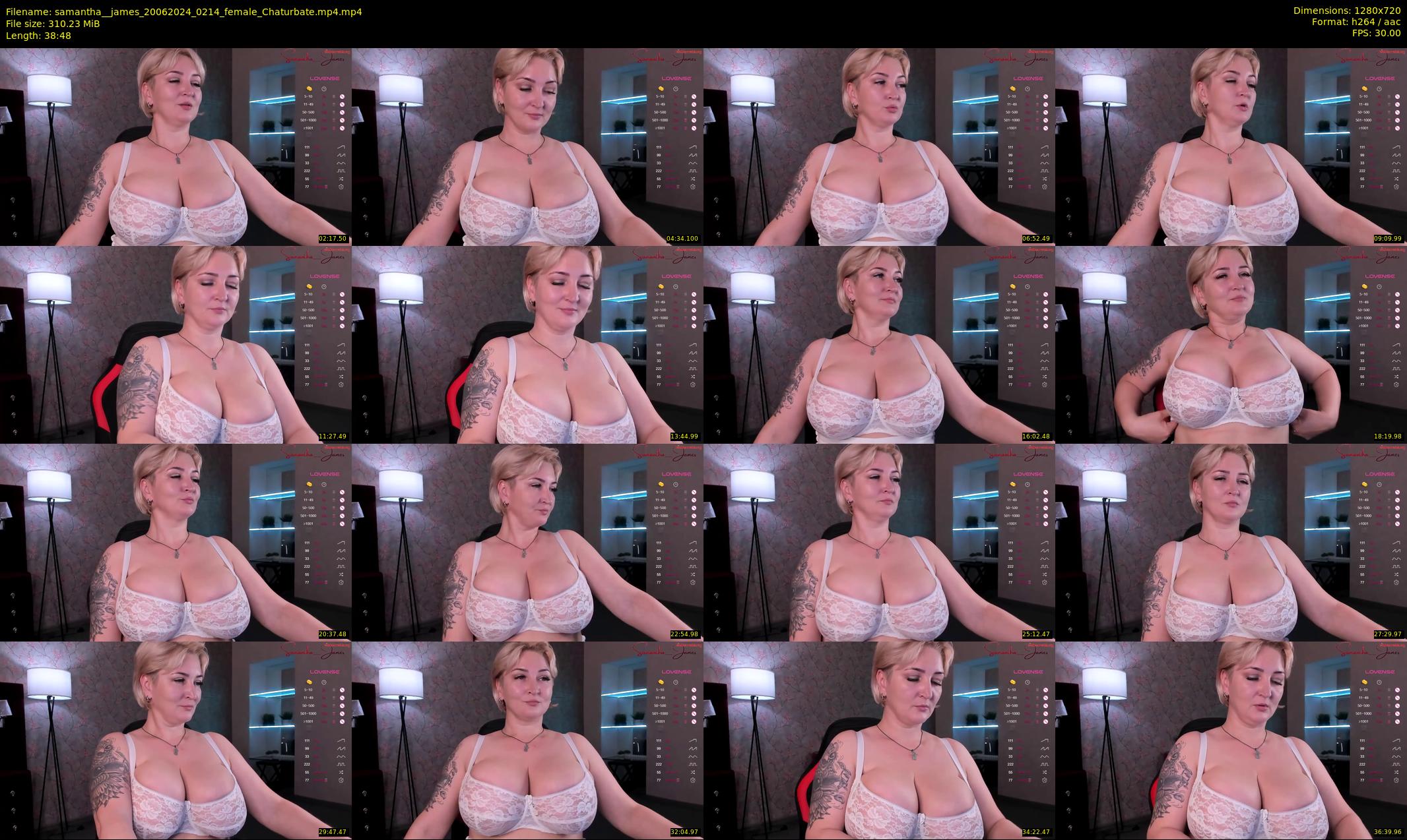 samantha__james — 39 minute Chaturbate female cam show recording, 720p, Jun 20, 2024