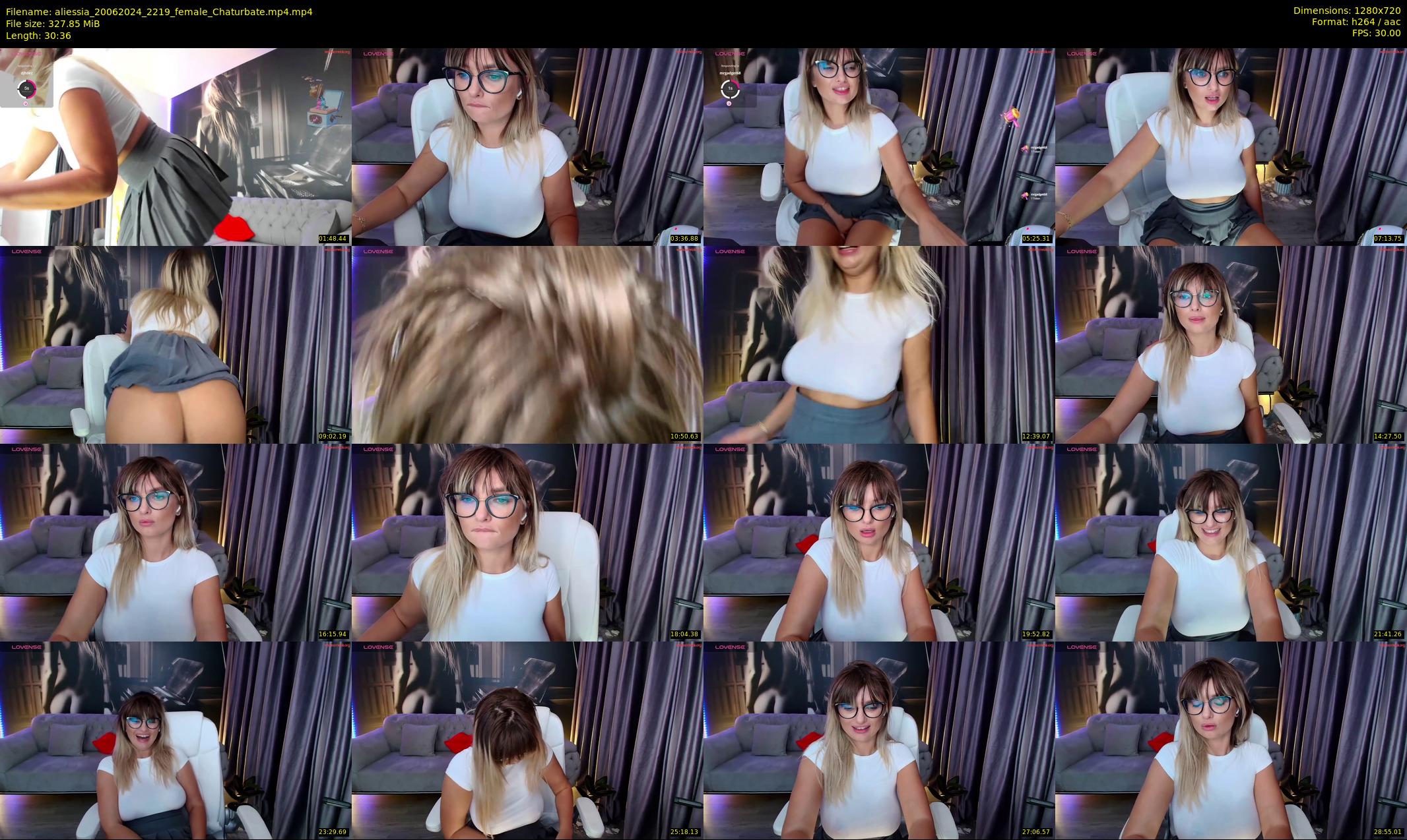 aliessia — 31 minute Chaturbate female cam show recording, 720p, Jun 20, 2024