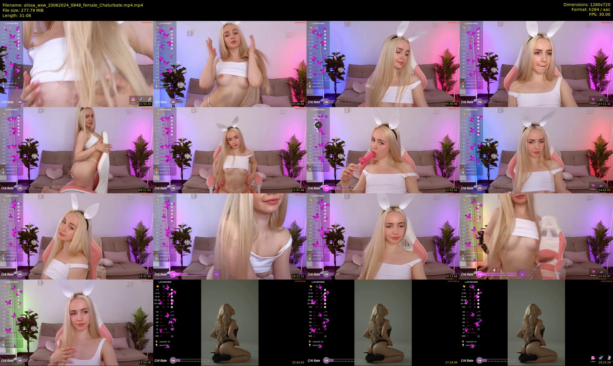 alissa_wxw — 32 minute Chaturbate female cam show recording, 720p, Jun 20, 2024
