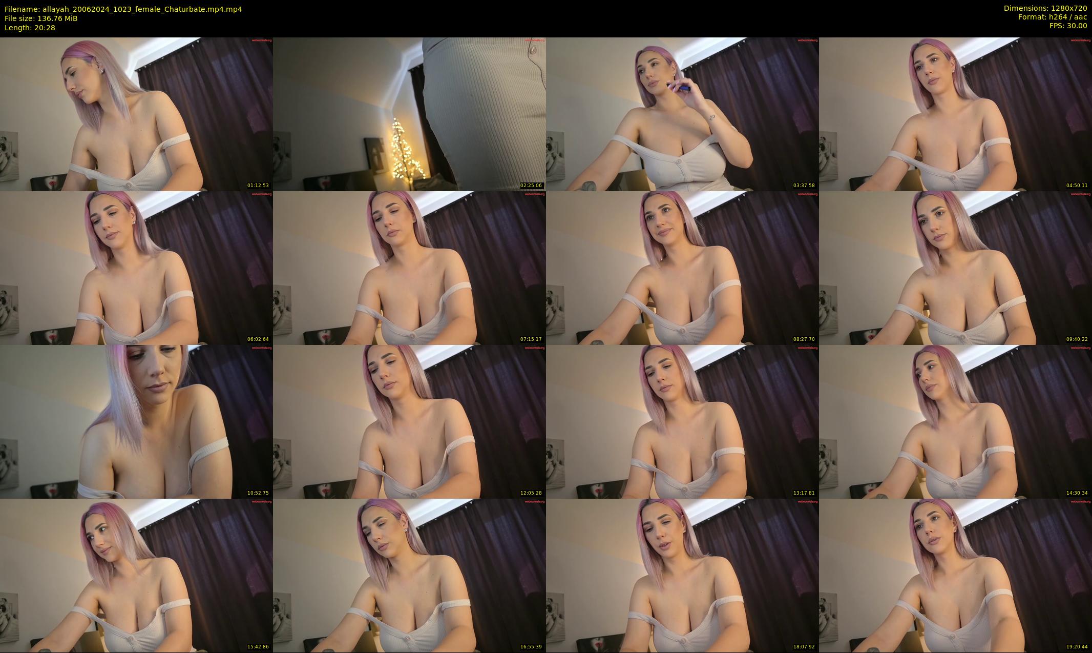 allayah — 21 minute Chaturbate female cam show recording, 720p, Jun 20, 2024