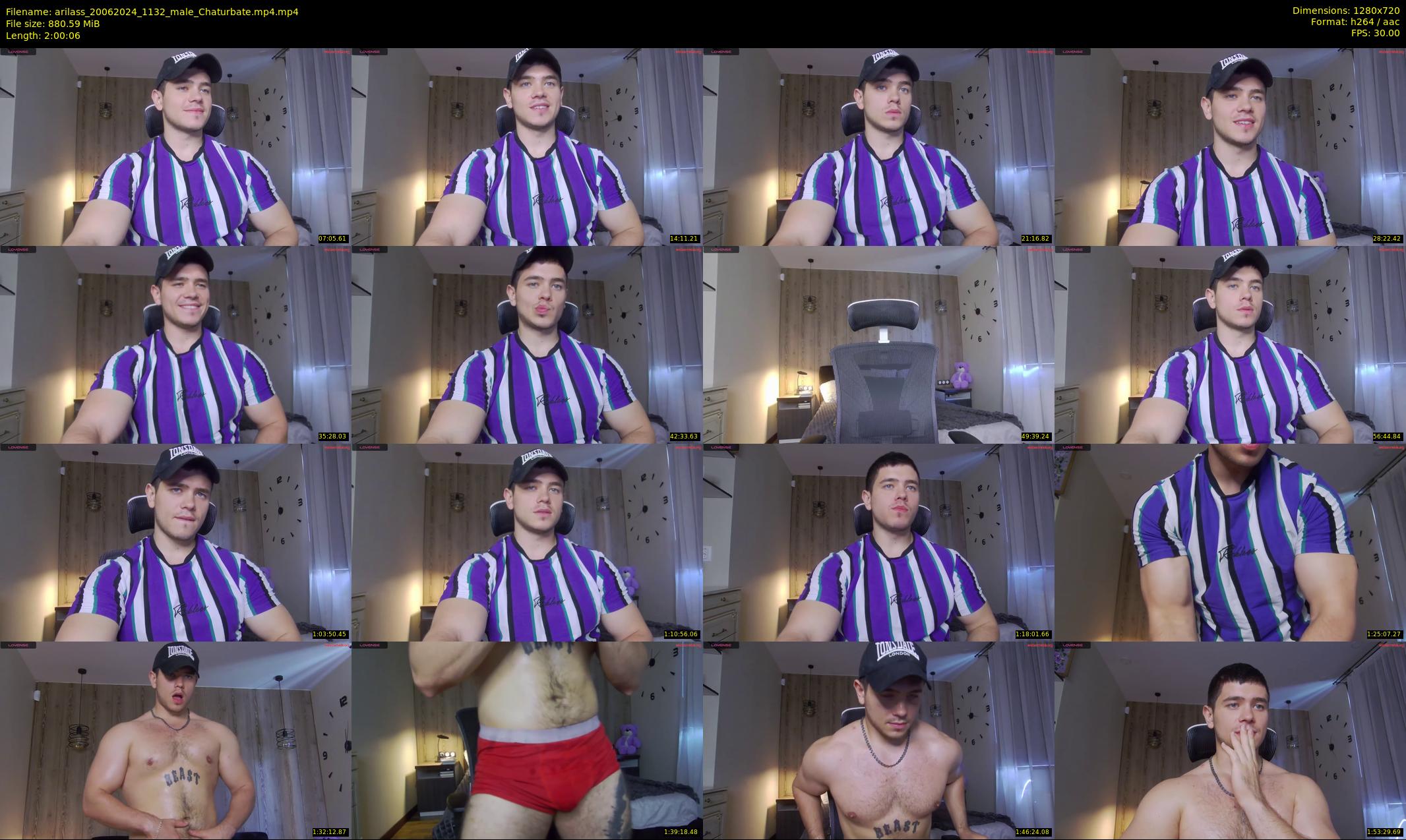 arilass — 121 minute Chaturbate male cam show recording, 720p, Jun 20, 2024