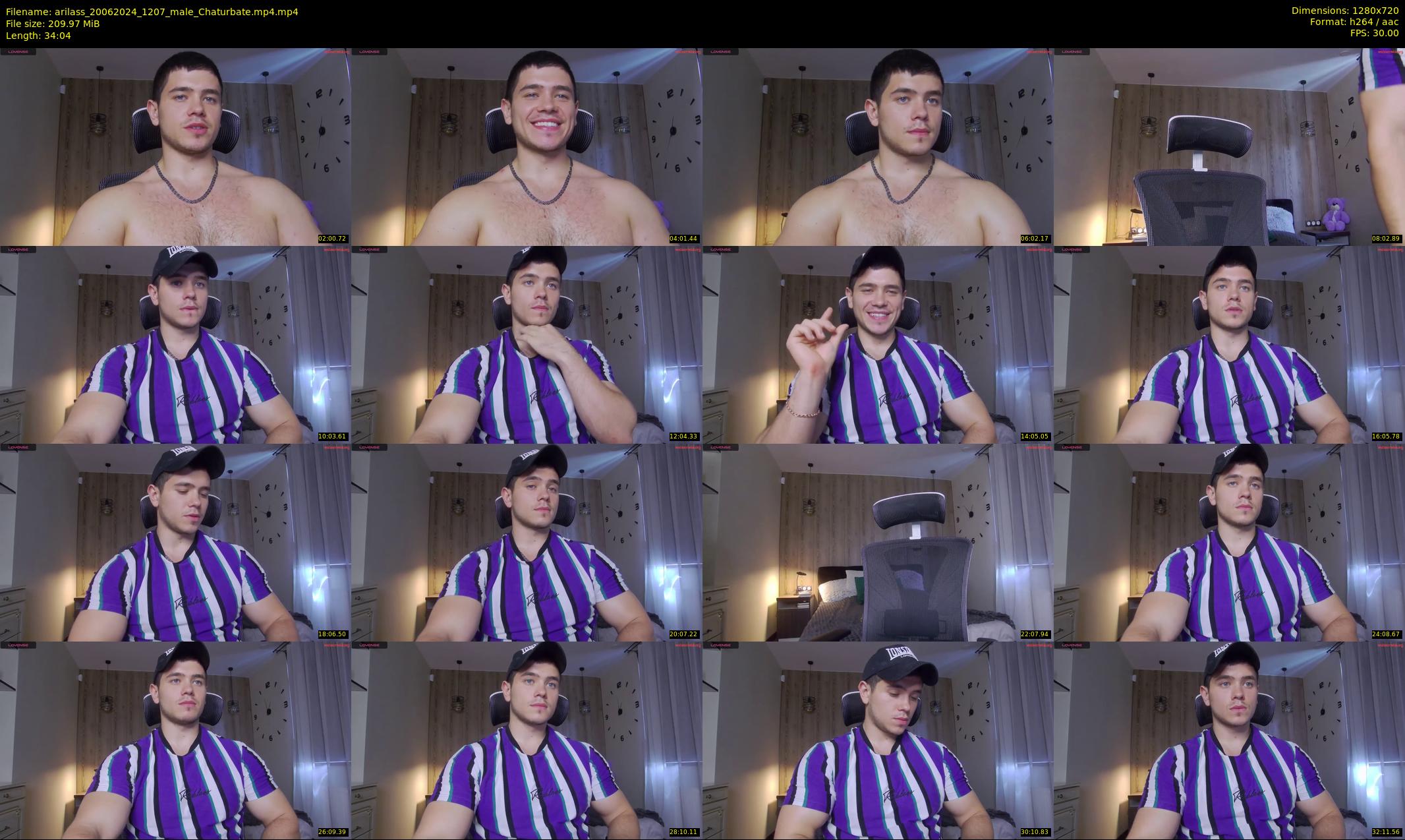 arilass — 35 minute Chaturbate male cam show recording, 720p, Jun 20, 2024