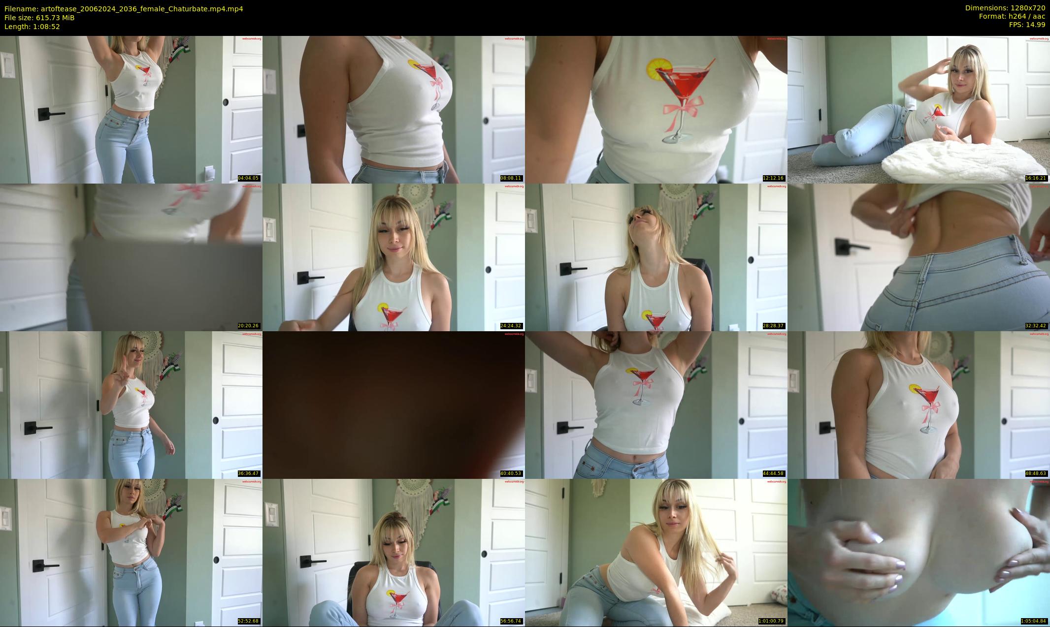 artoftease — 69 minute Chaturbate female cam show recording, 720p, Jun 20, 2024
