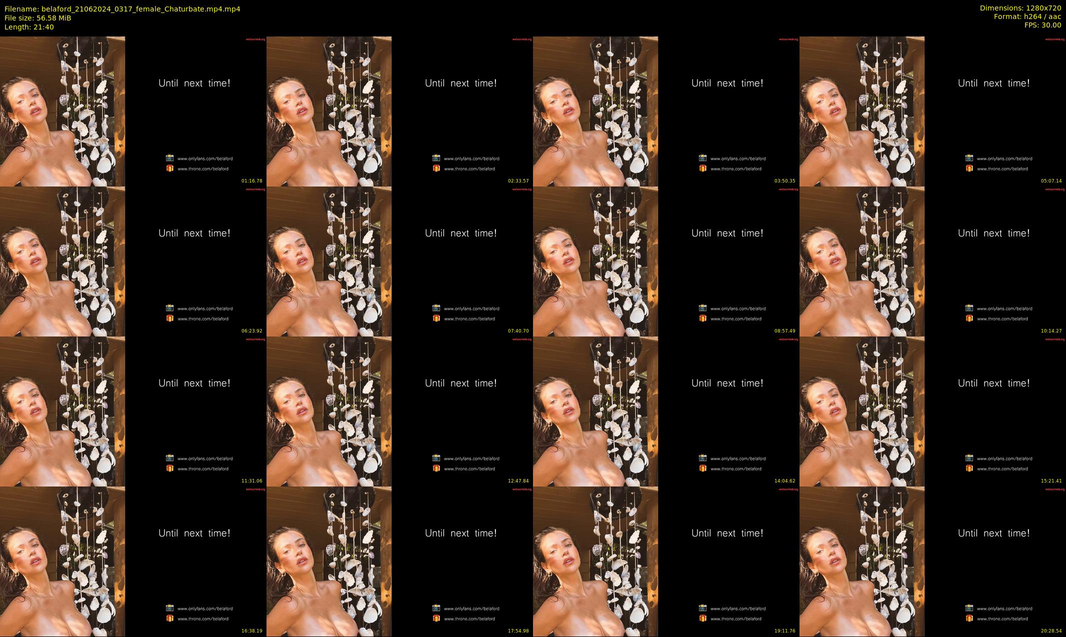 belaford — 22 minute Chaturbate female cam show recording, 720p, Jun 21, 2024