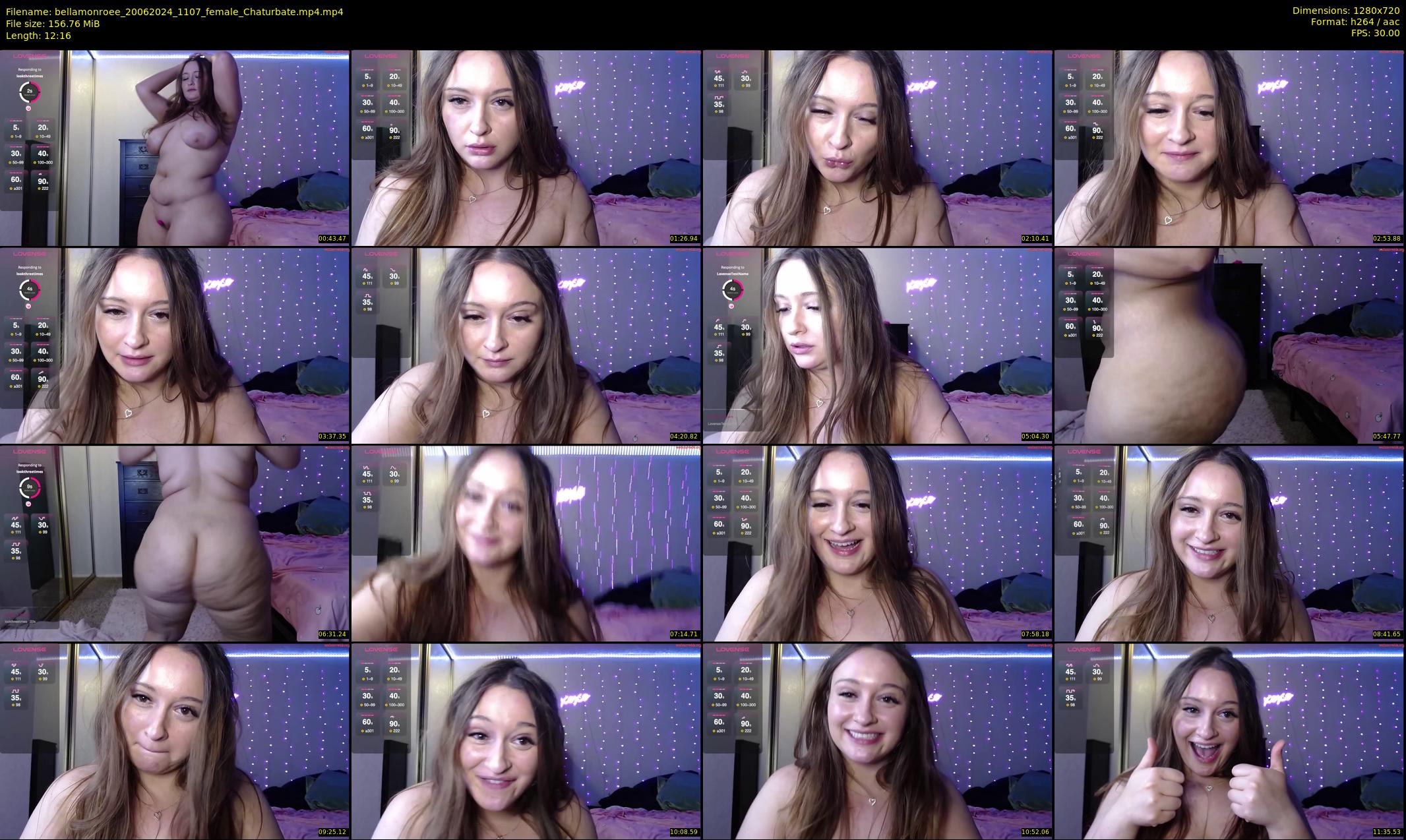 bellamonroee — 13 minute Chaturbate female cam show recording, 720p, Jun 20, 2024