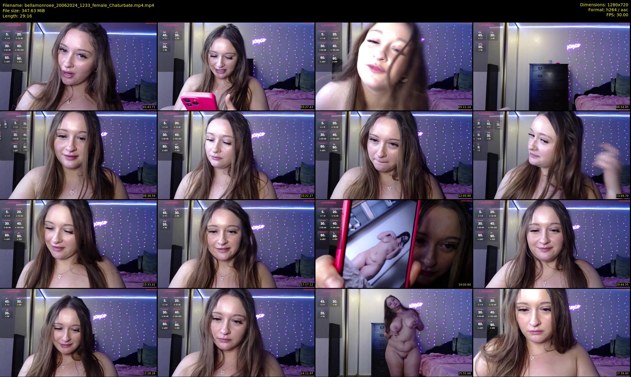 bellamonroee — 30 minute Chaturbate female cam show recording, 720p, Jun 20, 2024