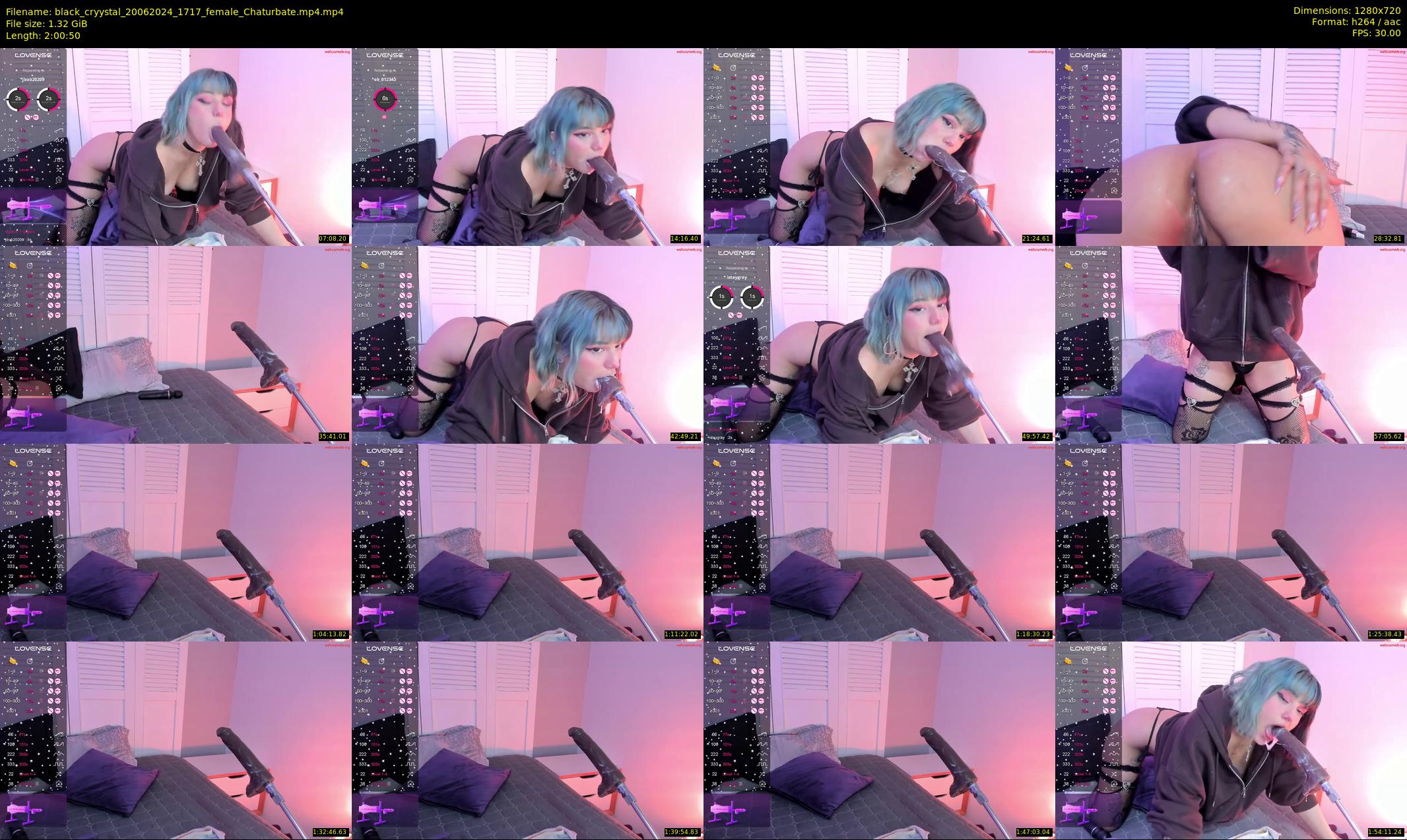 black_cryystal — 121 minute Chaturbate female cam show recording, 720p, Jun 20, 2024