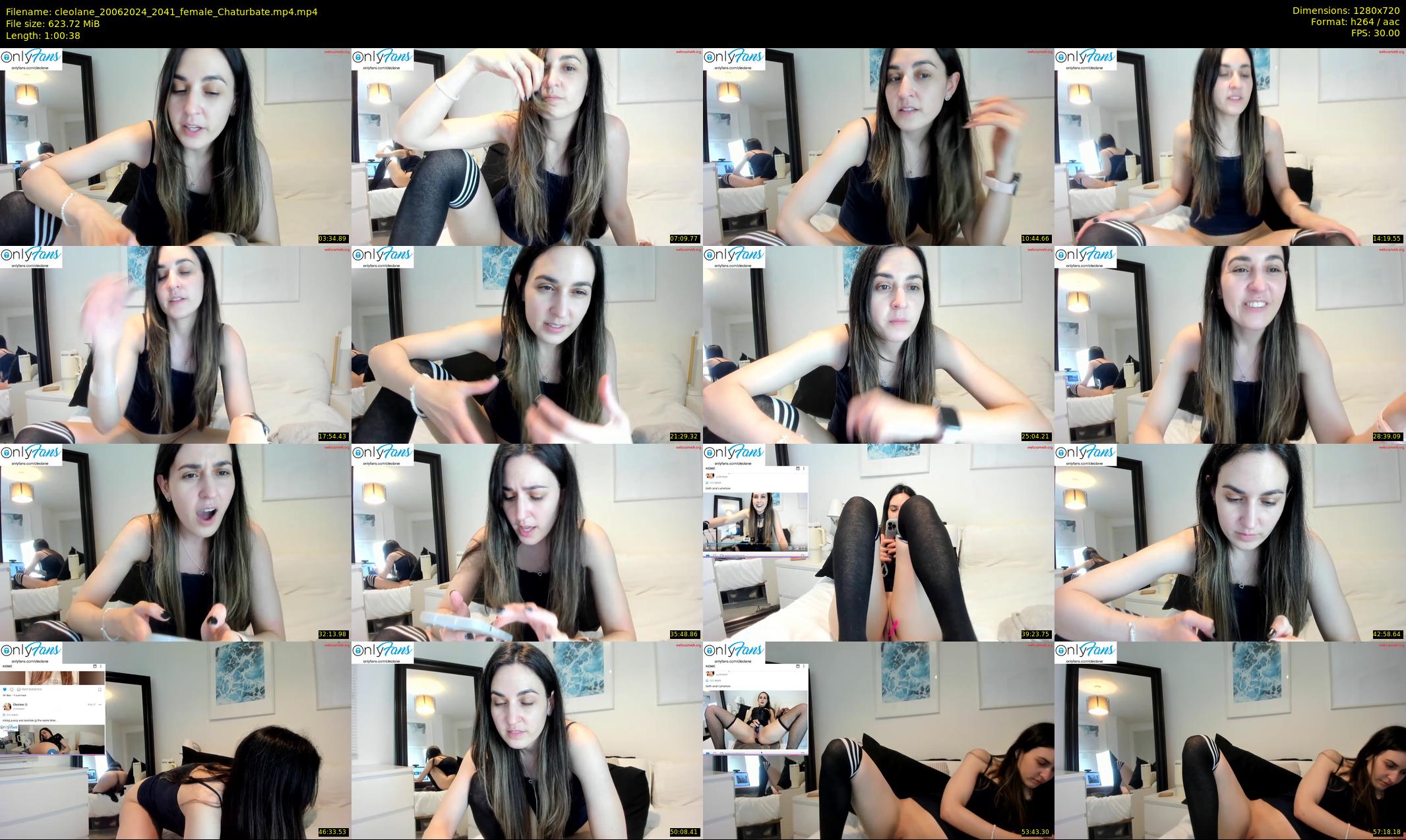 cleolane — 61 minute Chaturbate female cam show recording, 720p, Jun 20, 2024