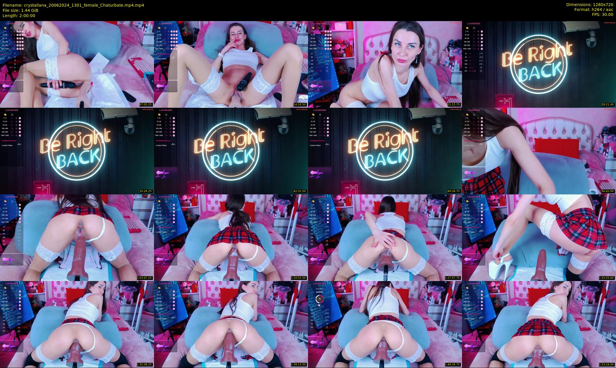 crystallana — 120 minute Chaturbate female cam show recording, 720p, Jun 20, 2024