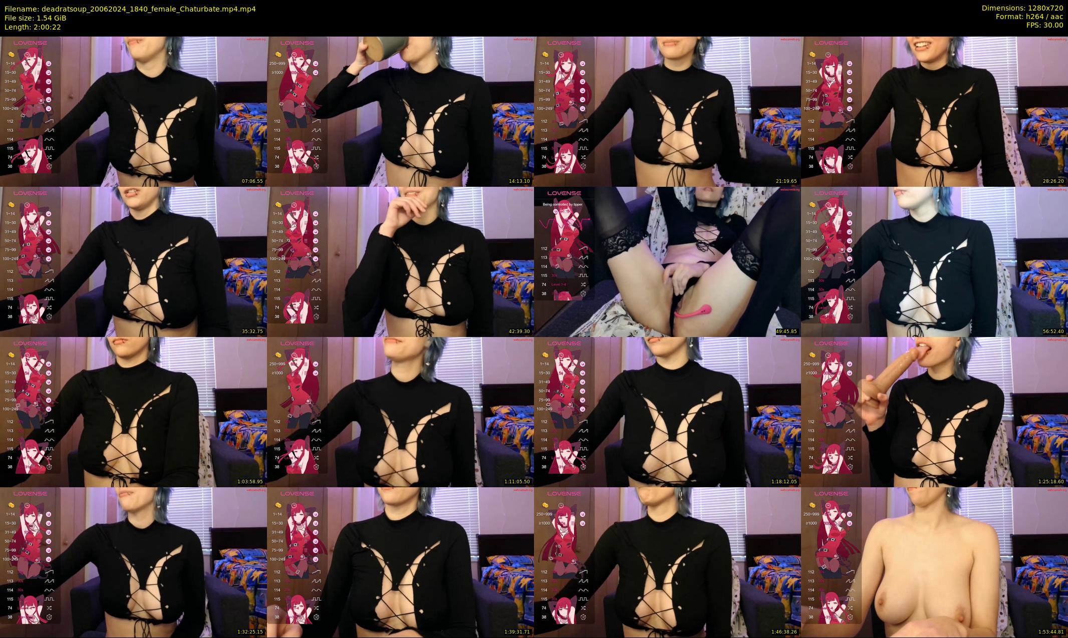 deadratsoup — 121 minute Chaturbate female cam show recording, 720p, Jun 20, 2024