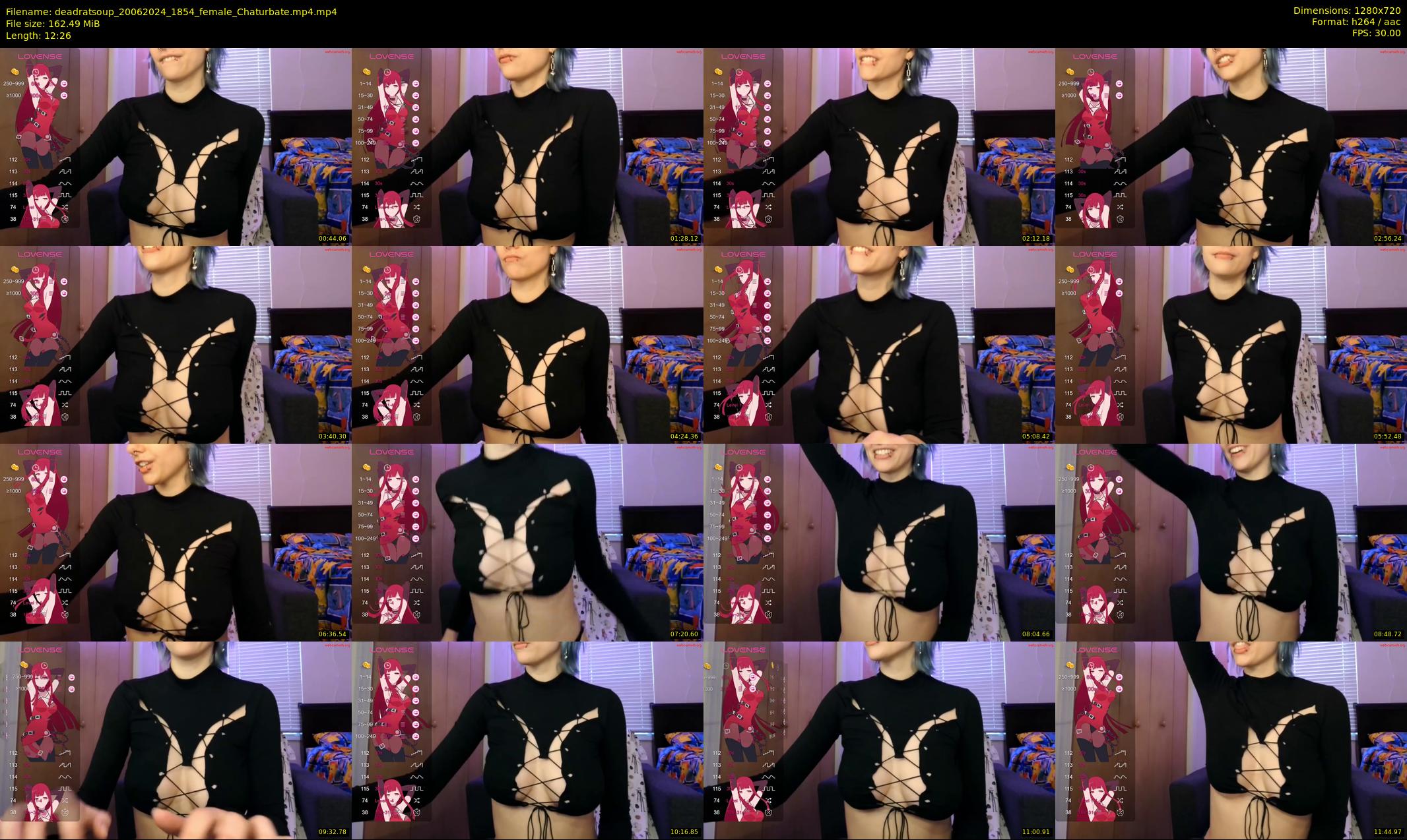 deadratsoup — 13 minute Chaturbate female cam show recording, 720p, Jun 20, 2024
