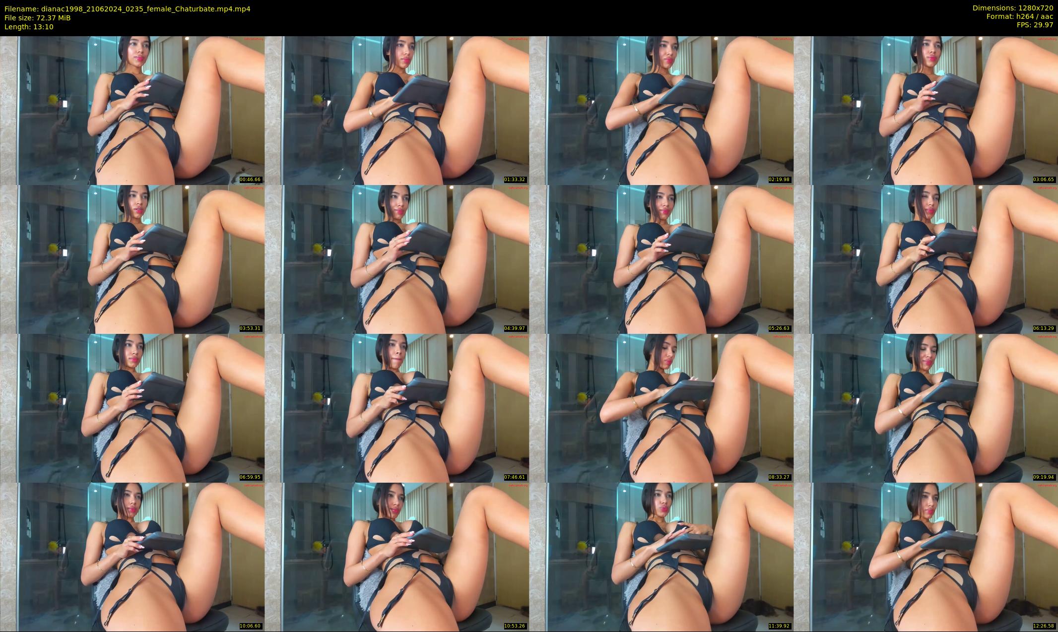 dianac1998 — 14 minute Chaturbate female cam show recording, 720p, Jun 21, 2024