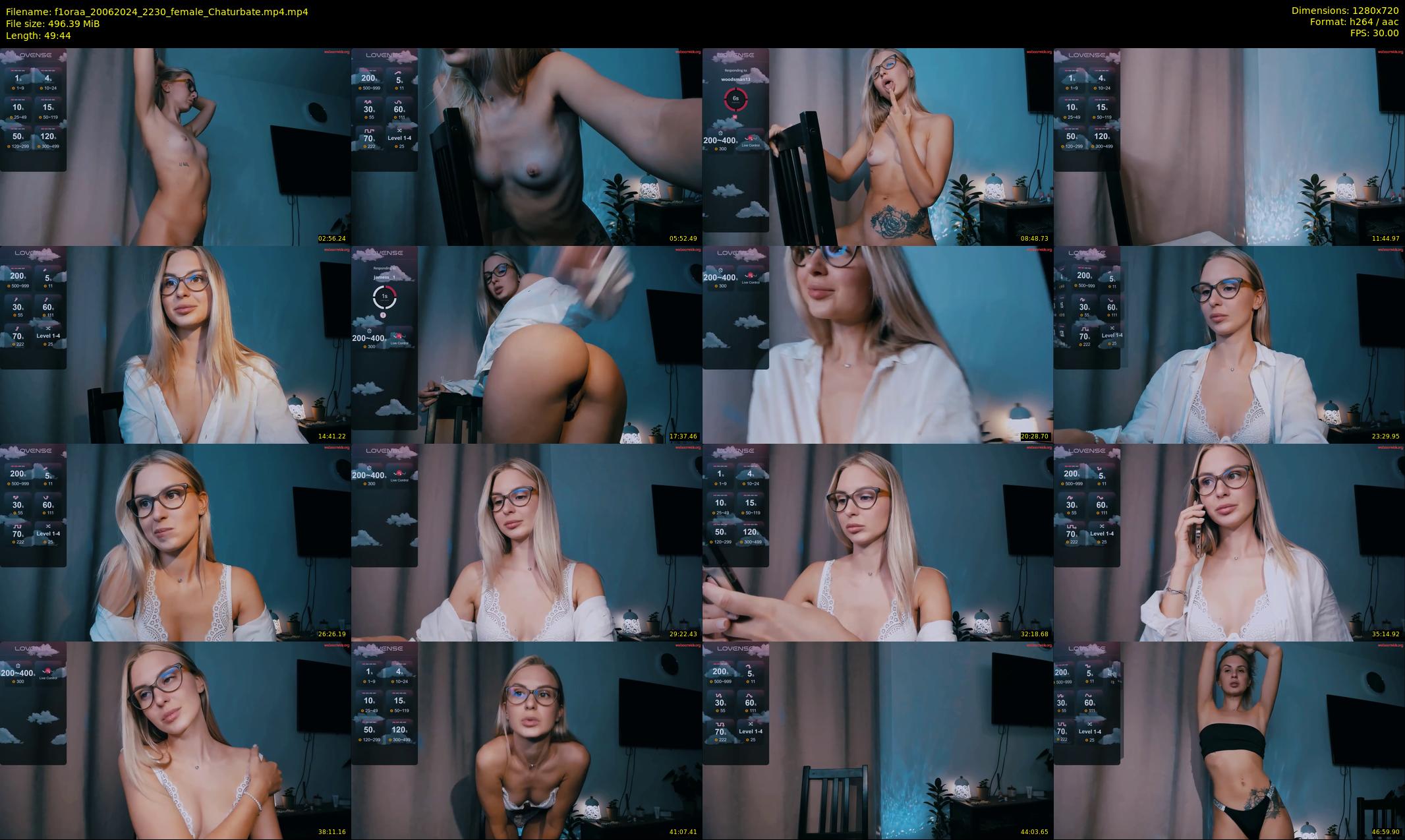 f1oraa — 50 minute Chaturbate female cam show recording, 720p, Jun 20, 2024