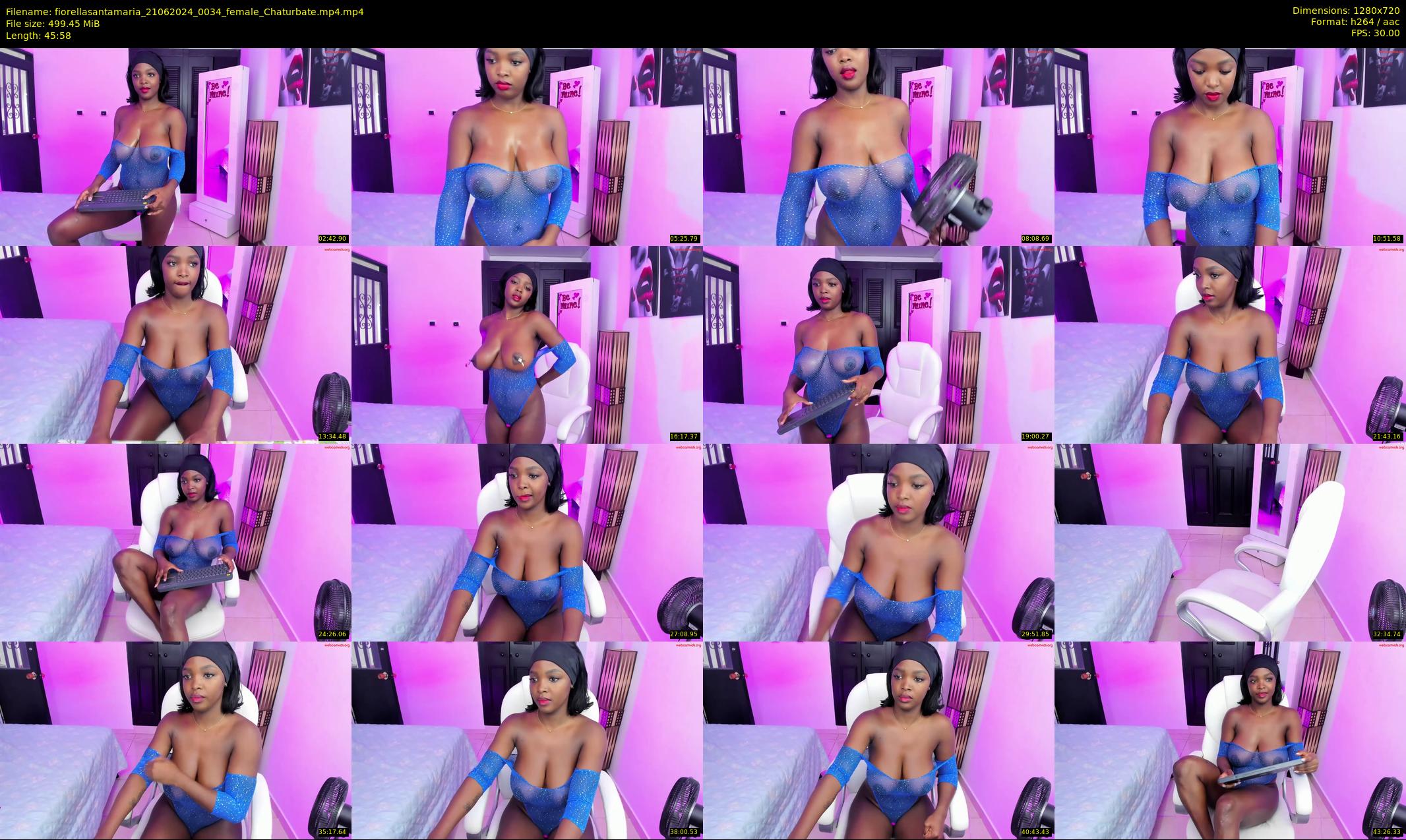 fiorellasantamaria — 46 minute Chaturbate female cam show recording, 720p, Jun 21, 2024
