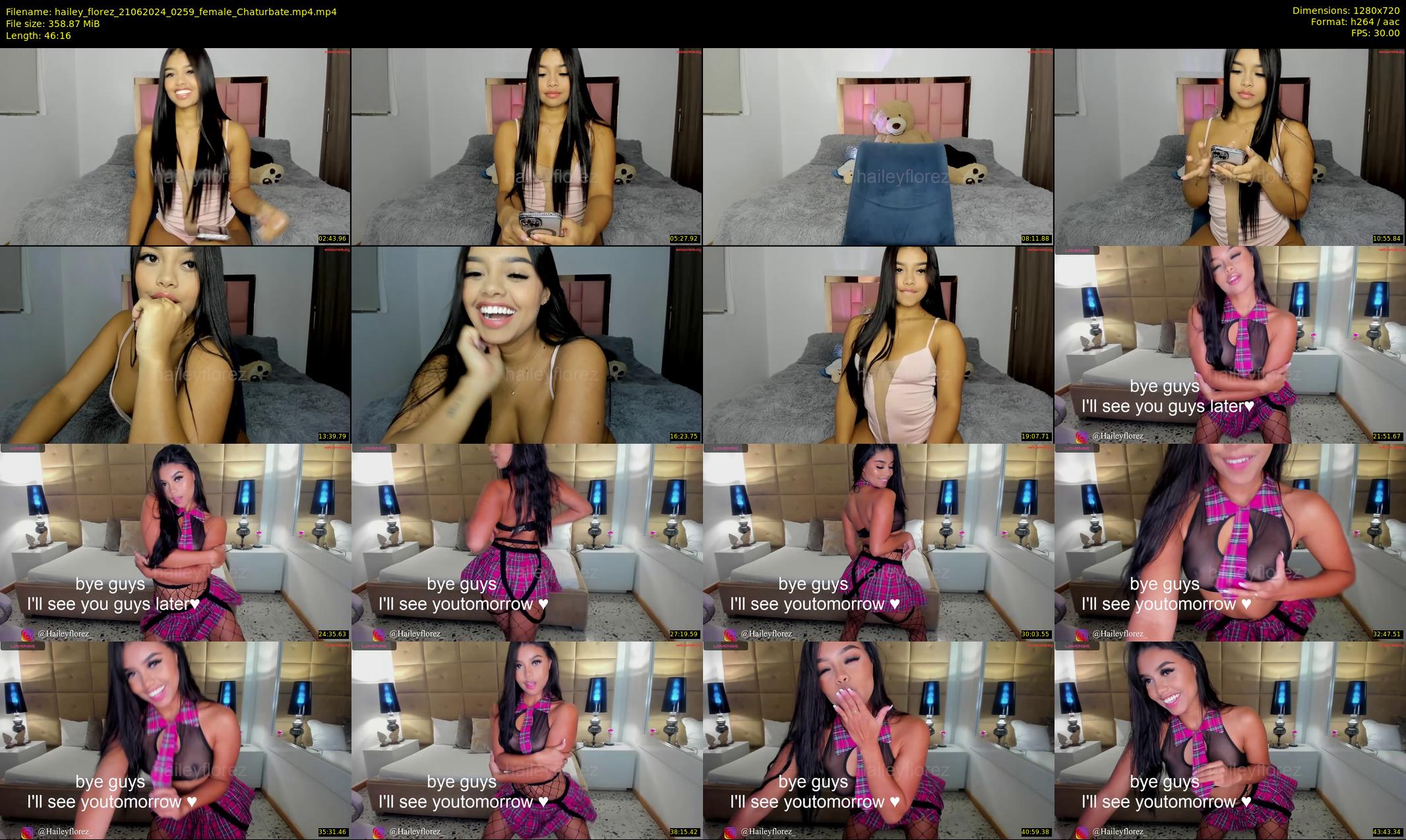 hailey_florez — 47 minute Chaturbate female cam show recording, 720p, Jun 21, 2024