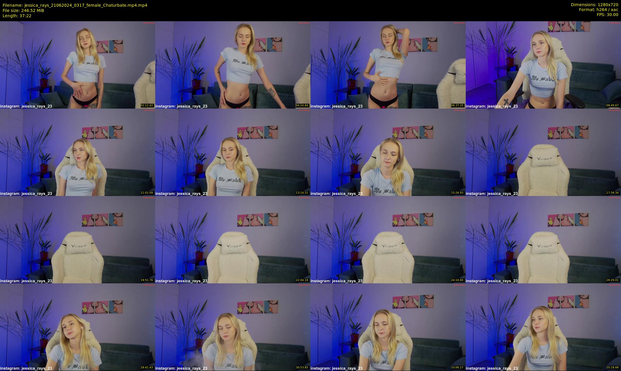 jessica_rays — 38 minute Chaturbate couple cam show recording, 720p, Jun 21, 2024