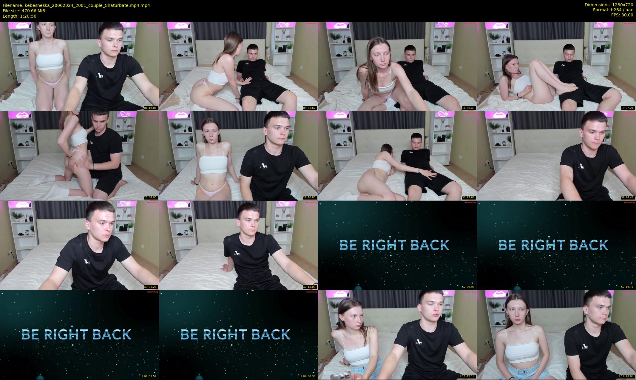 kebesheska — 81 minute Chaturbate couple cam show recording, 720p, Jun 20, 2024