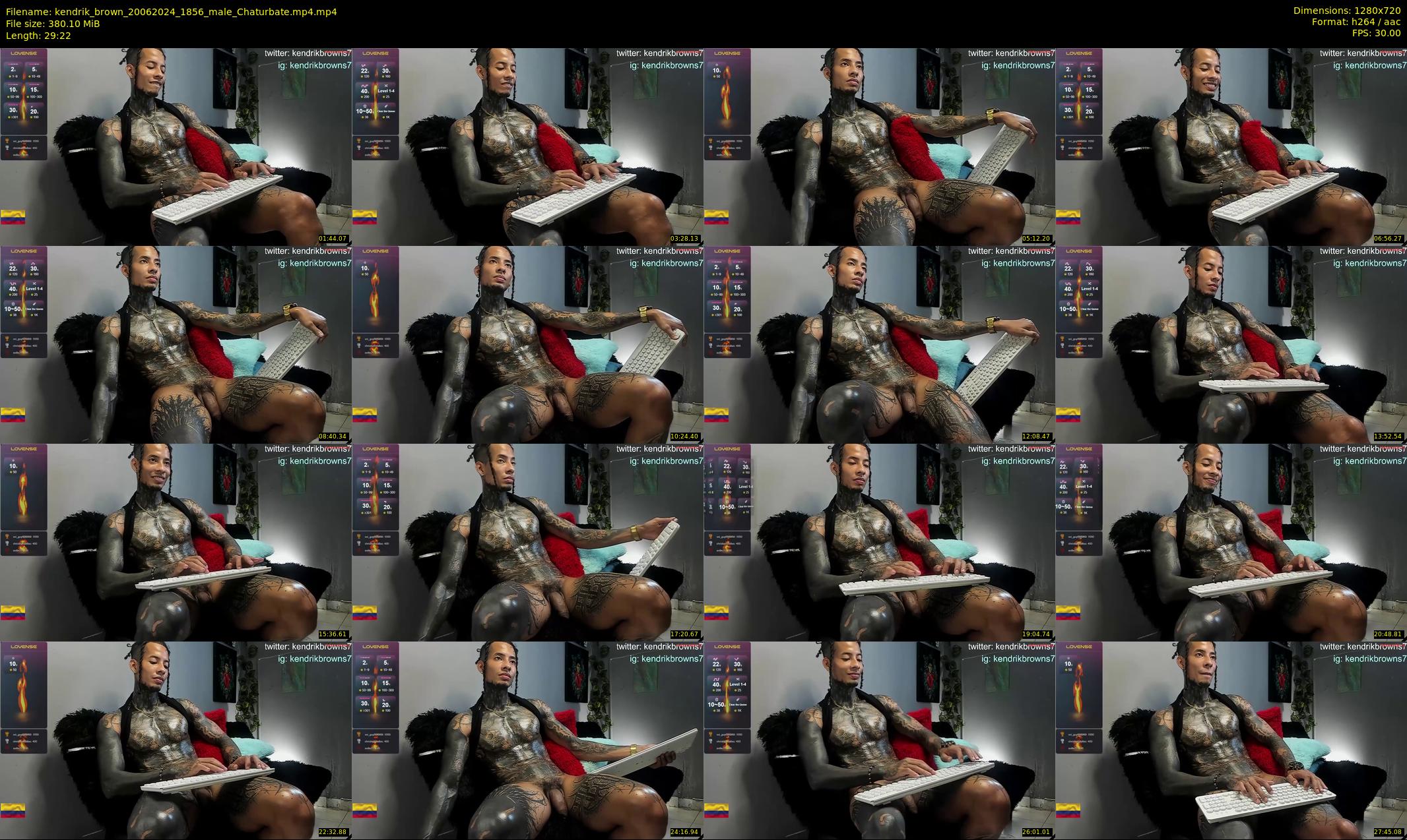 kendrik_brown — 30 minute Chaturbate male cam show recording, 720p, Jun 20, 2024