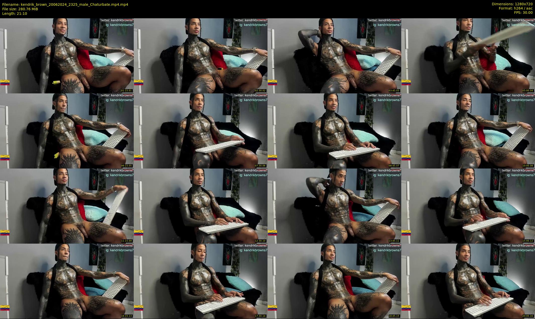 kendrik_brown — 22 minute Chaturbate male cam show recording, 720p, Jun 20, 2024