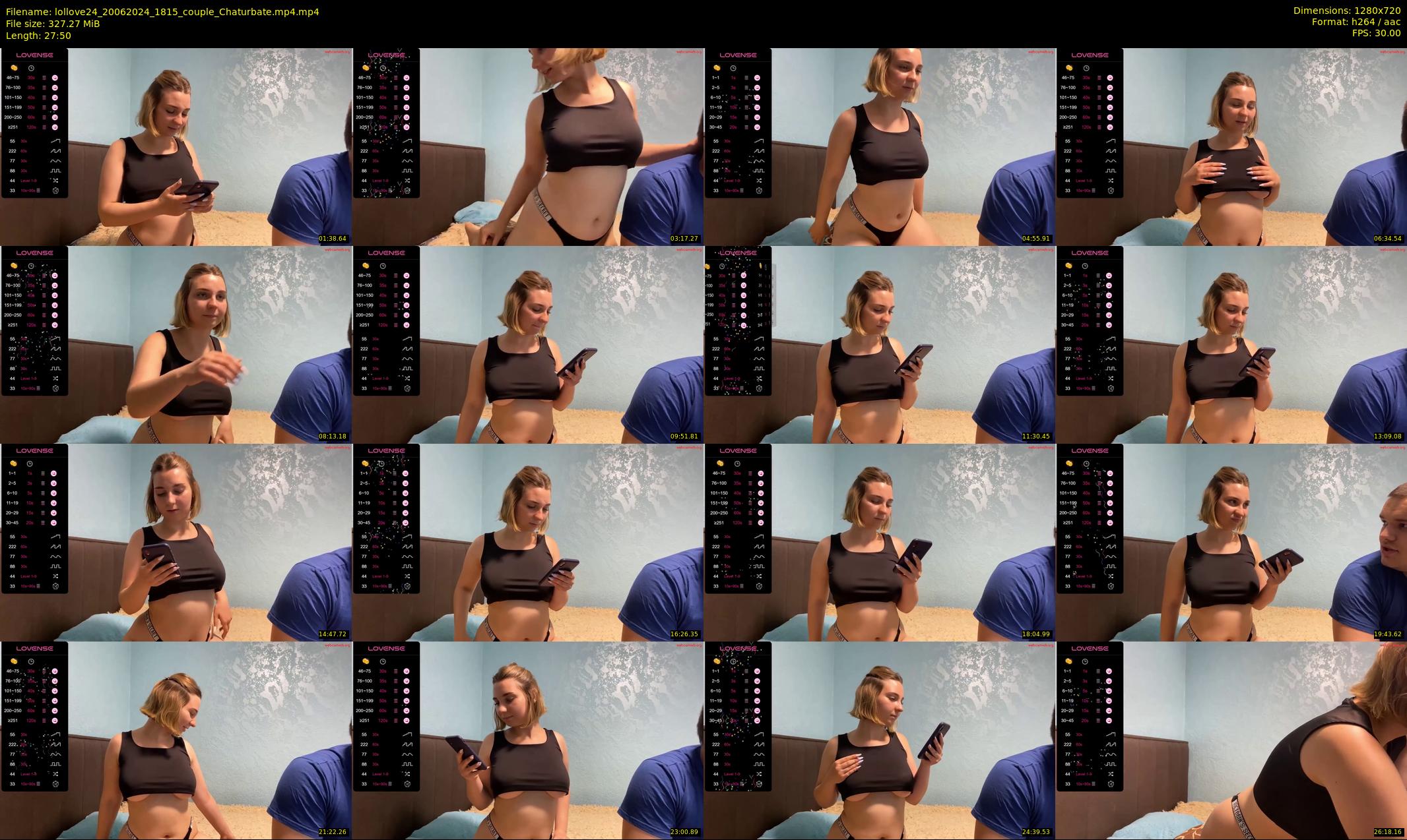 lollove24 — 28 minute Chaturbate couple cam show recording, 720p, Jun 20, 2024