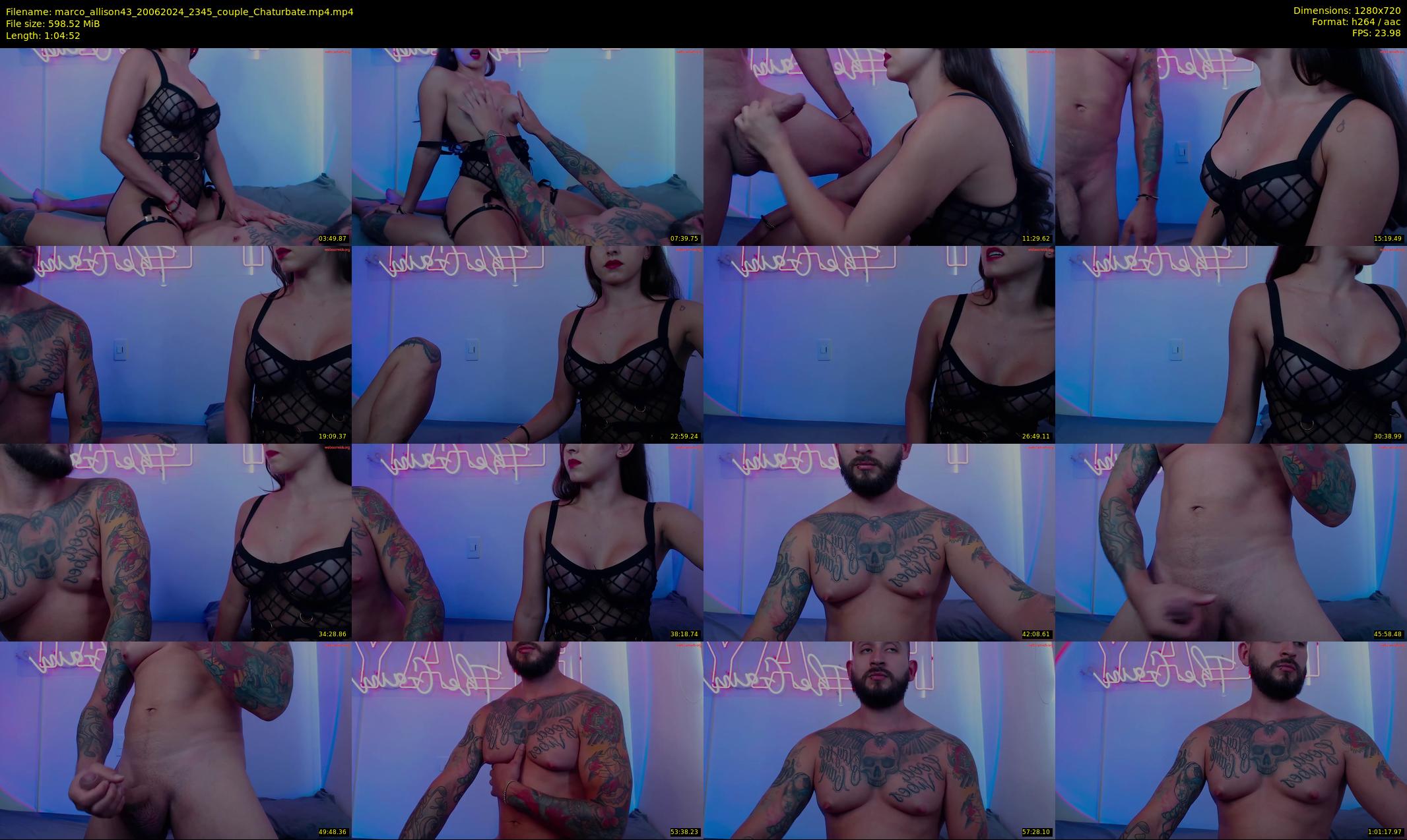 marco_allison43 — 65 minute Chaturbate couple cam show recording, 720p, Jun 20, 2024