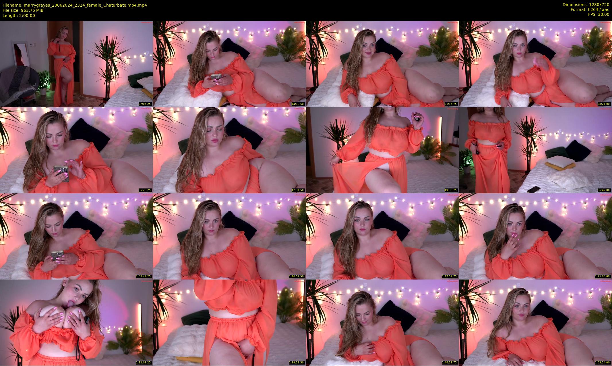 marrygrayes — 120 minute Chaturbate female cam show recording, 720p, Jun 20, 2024