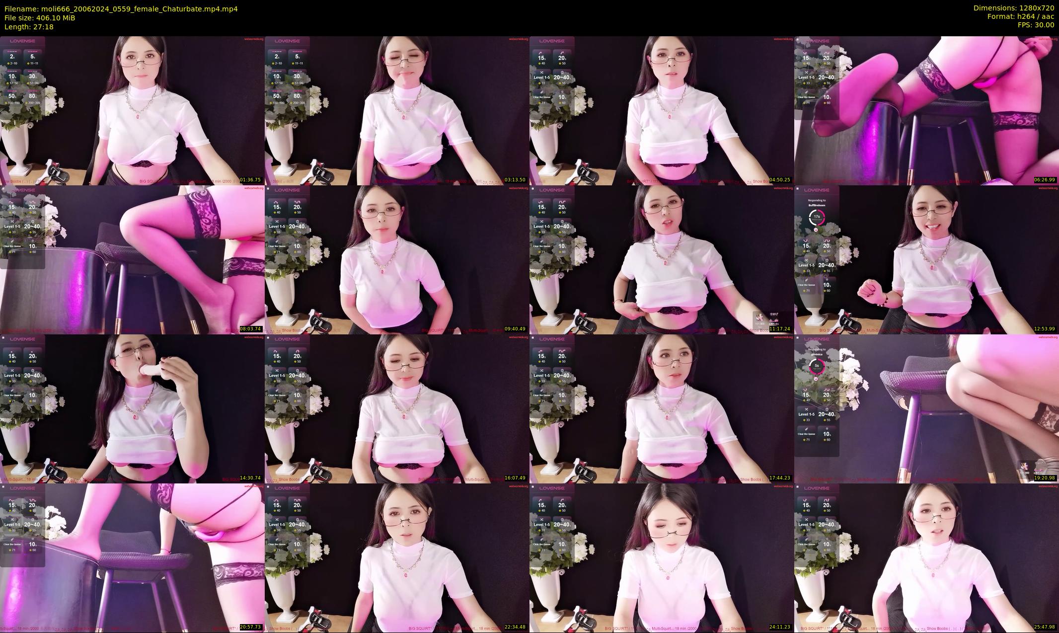 moli666 — 28 minute Chaturbate female cam show recording, 720p, Jun 20, 2024