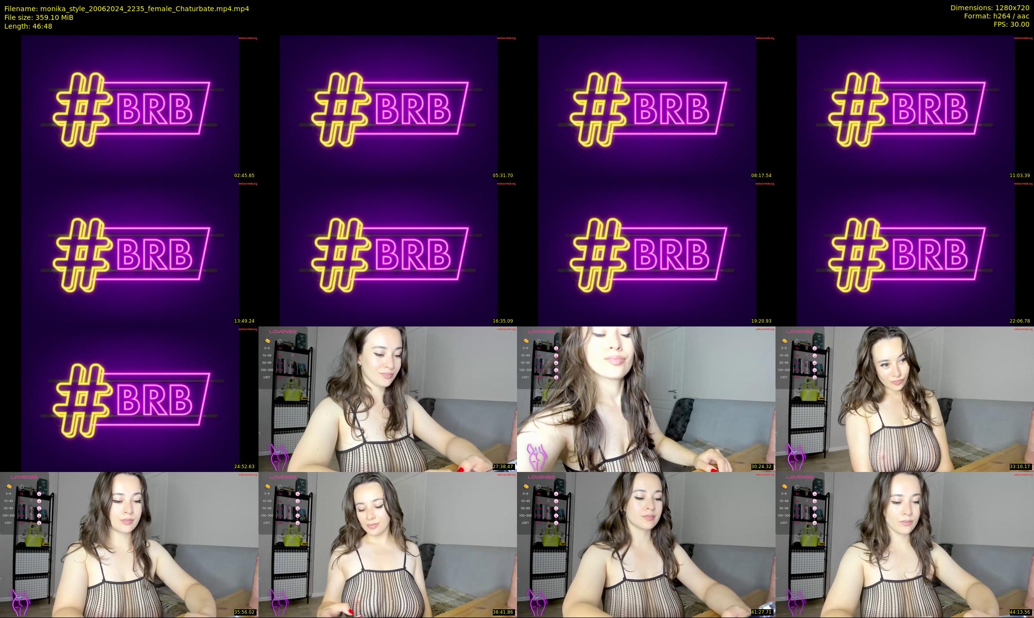 monika_style — 47 minute Chaturbate female cam show recording, 720p, Jun 20, 2024