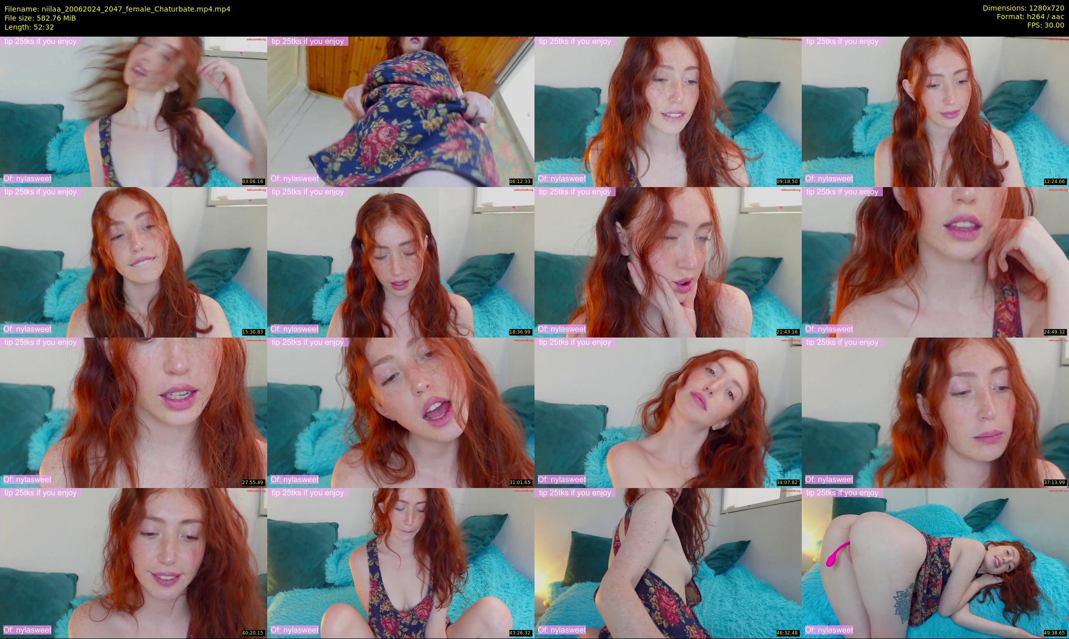 niilaa — 53 minute Chaturbate female cam show recording, 720p, Jun 20, 2024