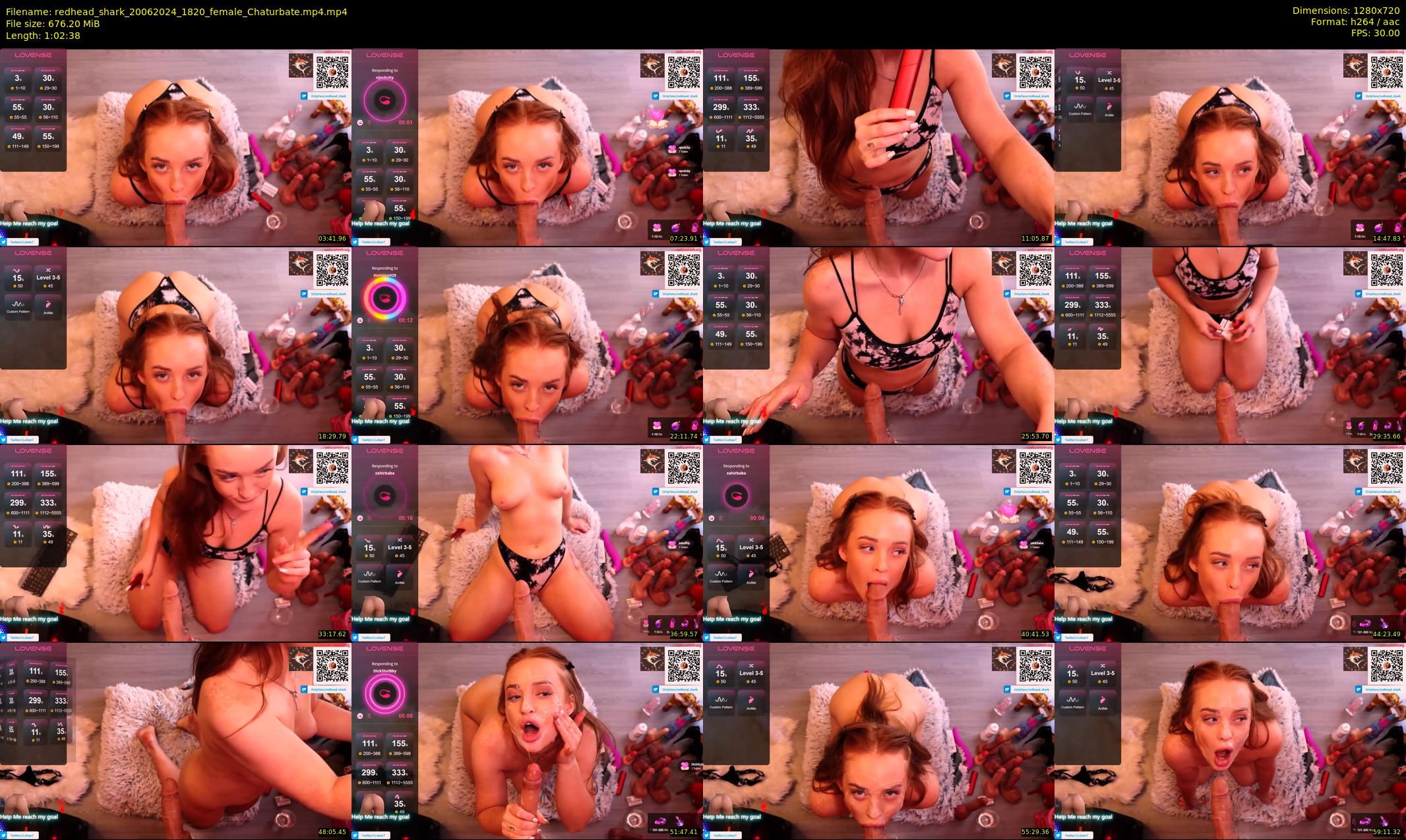 redhead_shark — 63 minute Chaturbate female cam show recording, 720p, Jun 20, 2024