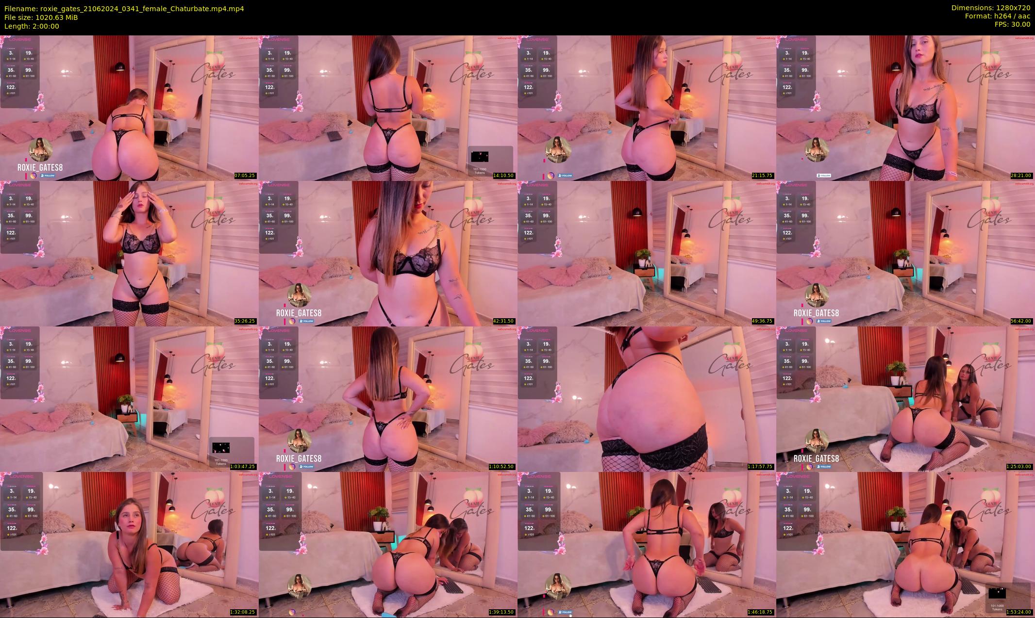 roxie_gates — 120 minute Chaturbate female cam show recording, 720p, Jun 21, 2024