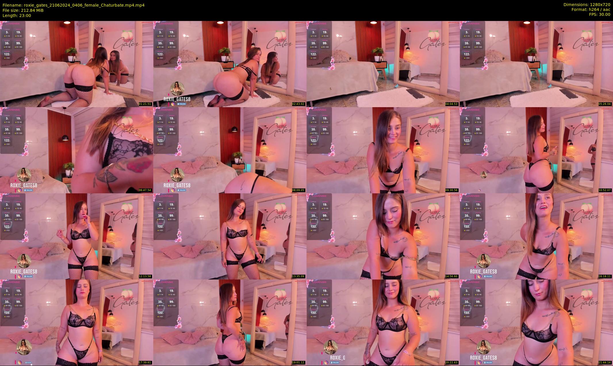 roxie_gates — 23 minute Chaturbate female cam show recording, 720p, Jun 21, 2024