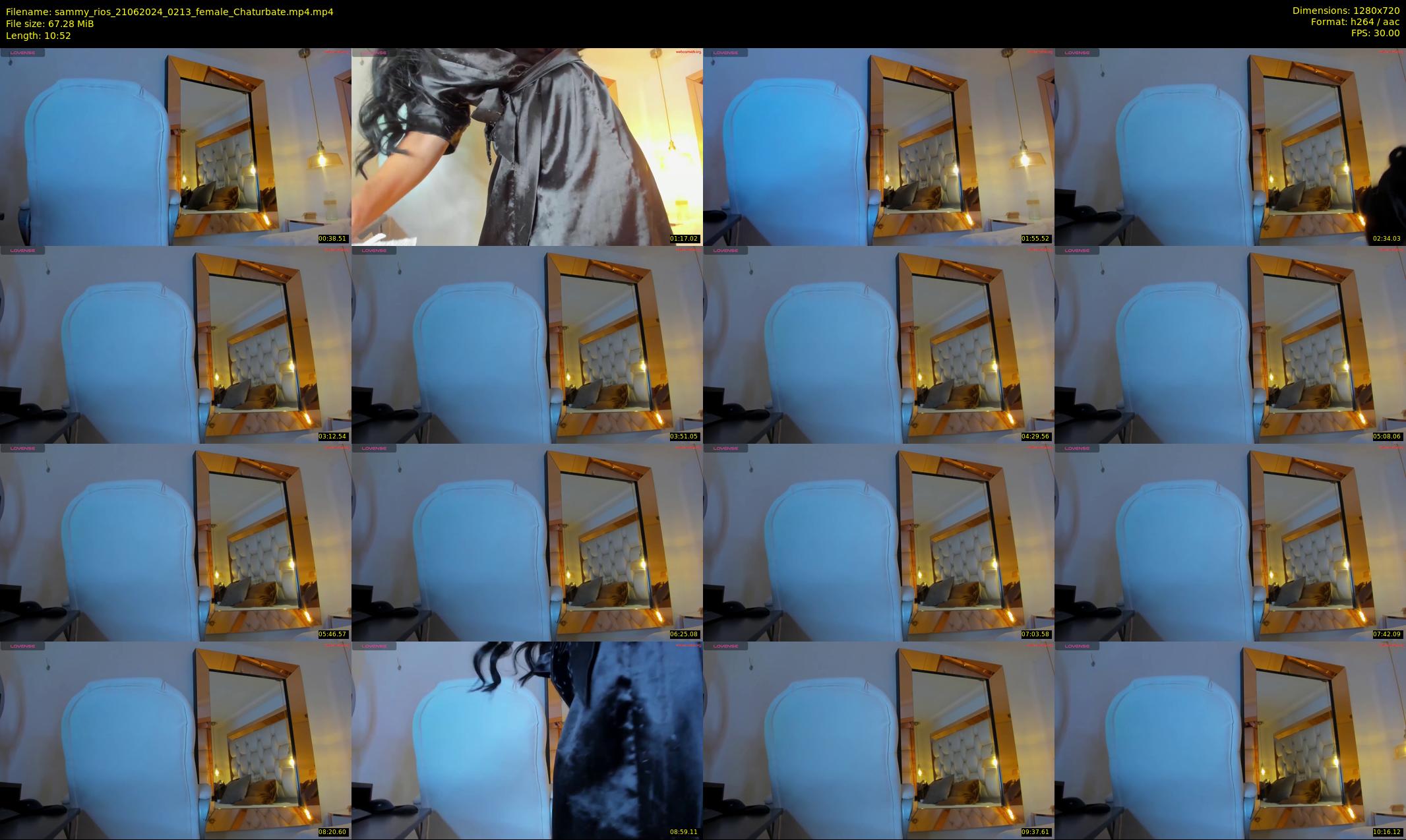 sammy_rios — 11 minute Chaturbate female cam show recording, 720p, Jun 21, 2024