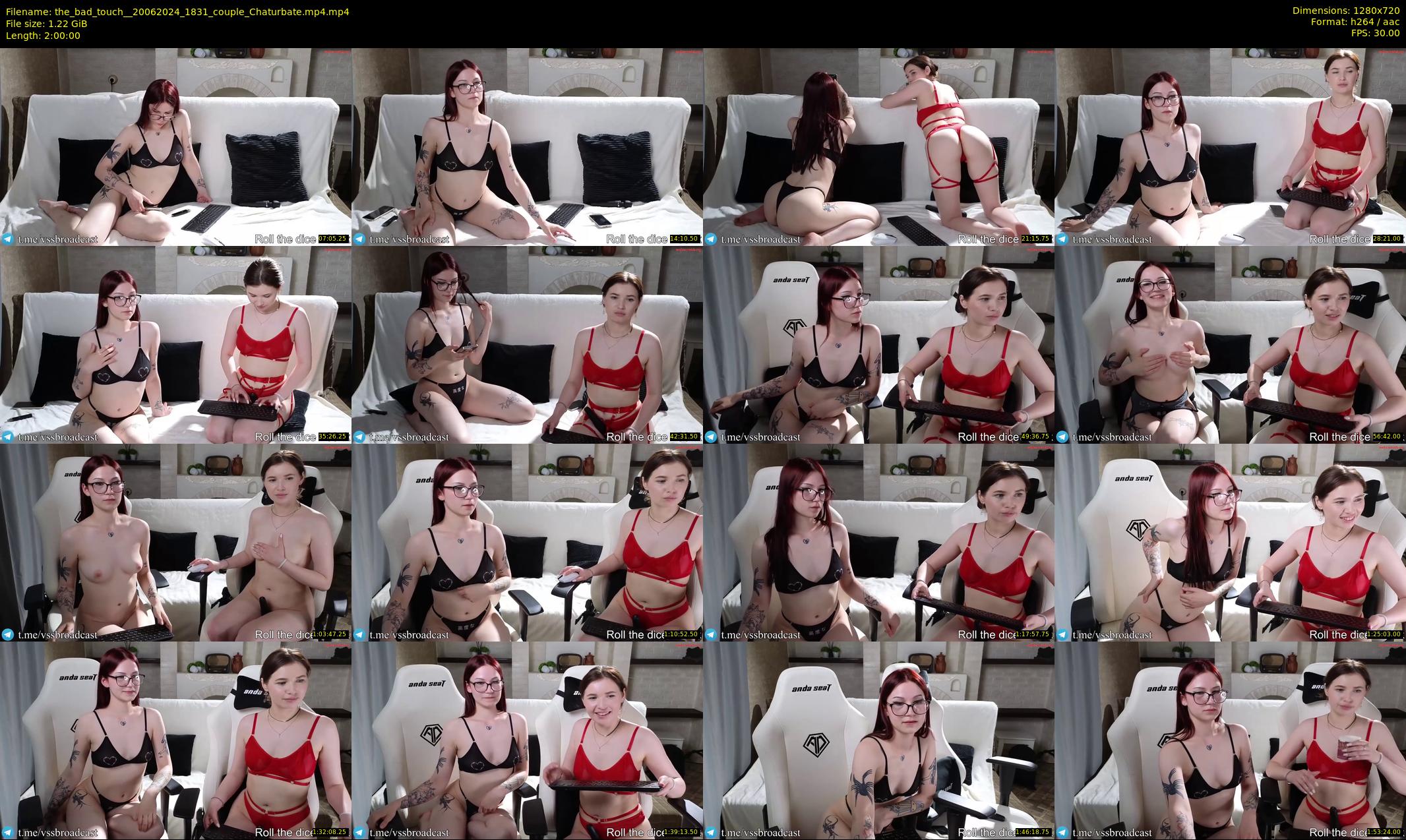 the_bad_touch_ — 120 minute Chaturbate couple cam show recording, 720p, Jun 20, 2024