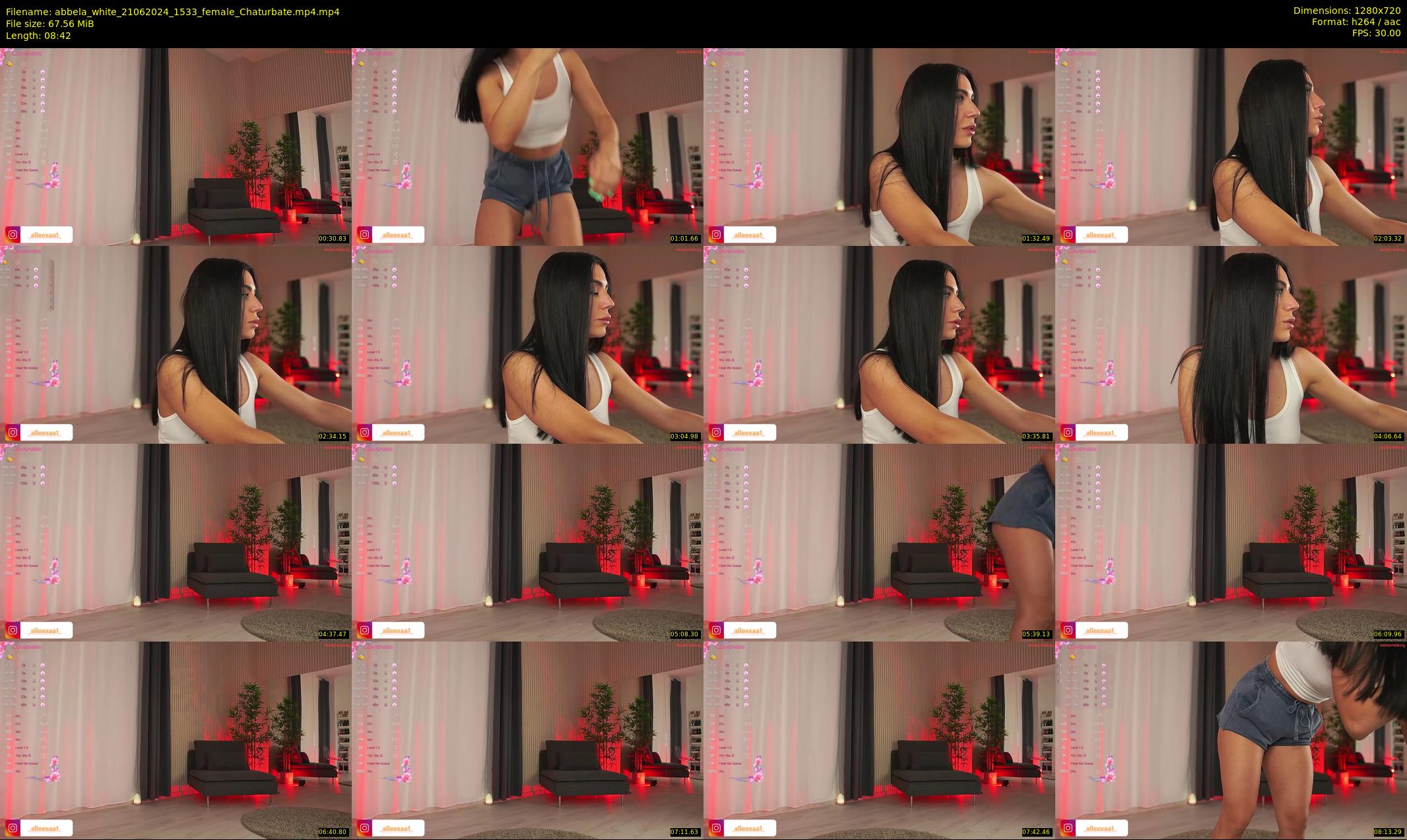 abbela_white — 9 minute Chaturbate female cam show recording, 720p, Jun 21, 2024