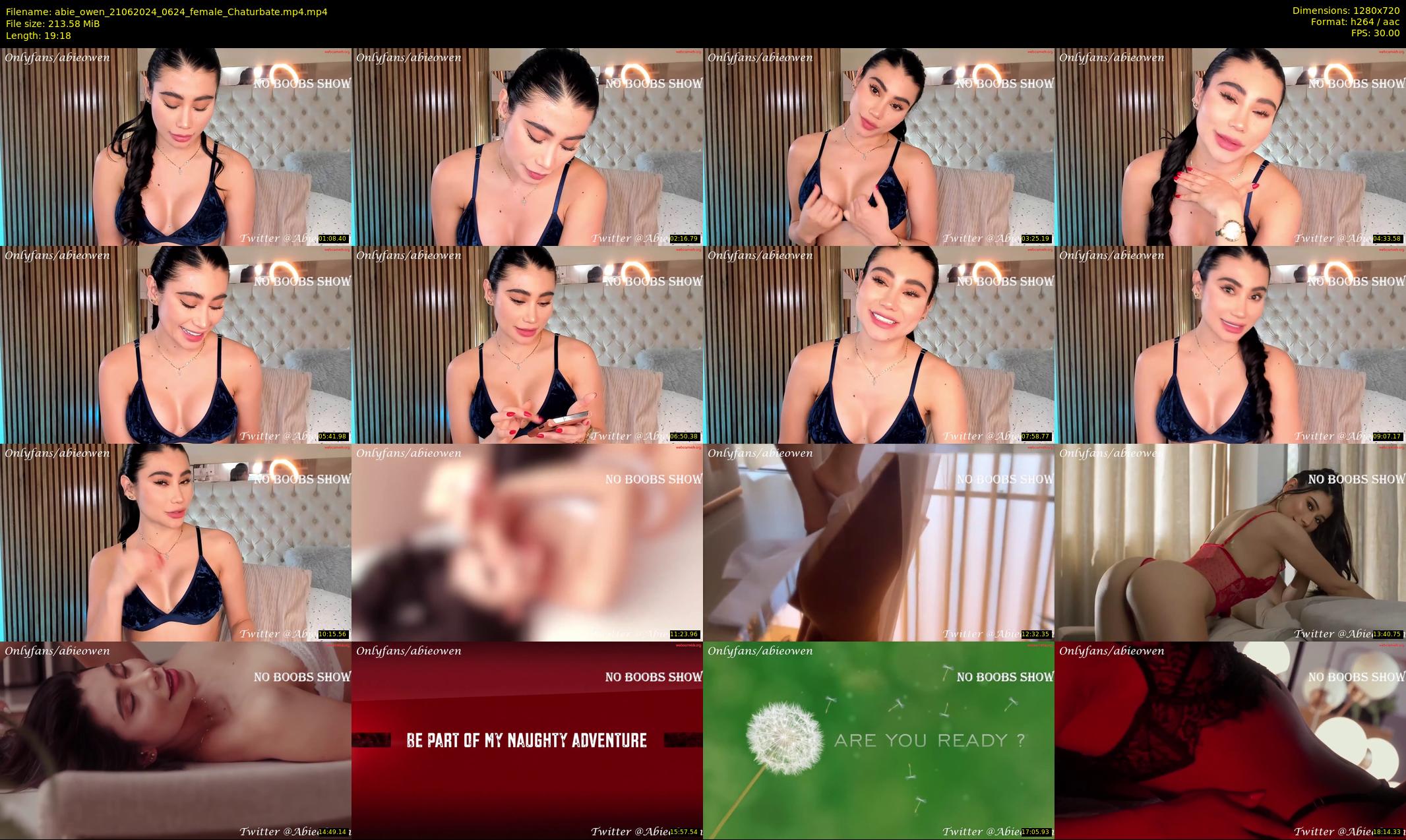 abie_owen — 20 minute Chaturbate female cam show recording, 720p, Jun 21, 2024