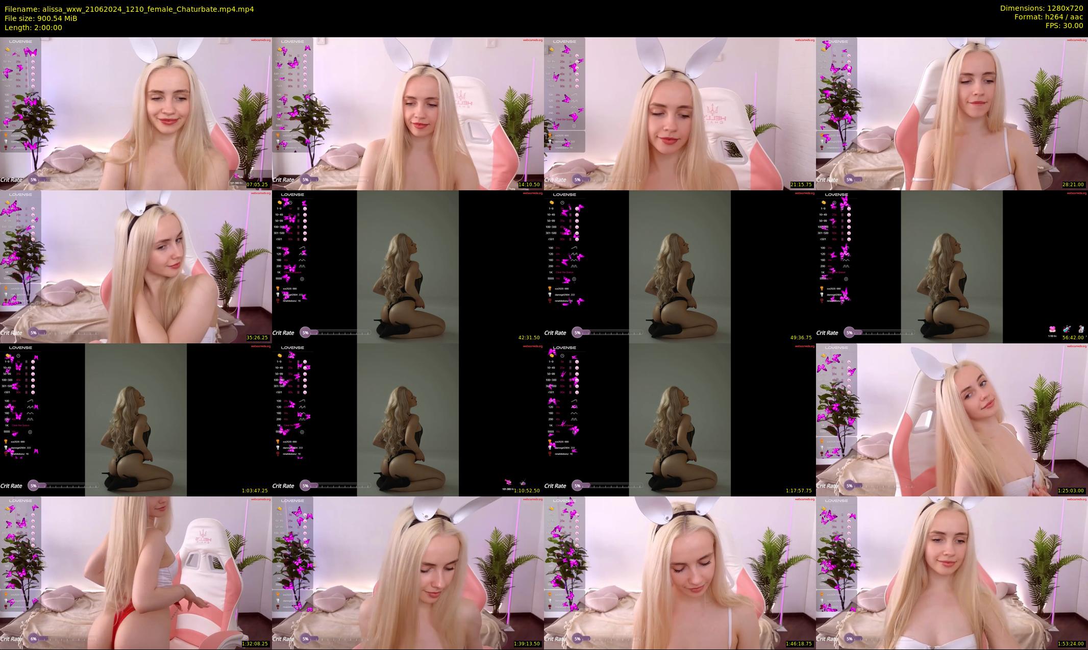 alissa_wxw — 120 minute Chaturbate female cam show recording, 720p, Jun 21, 2024