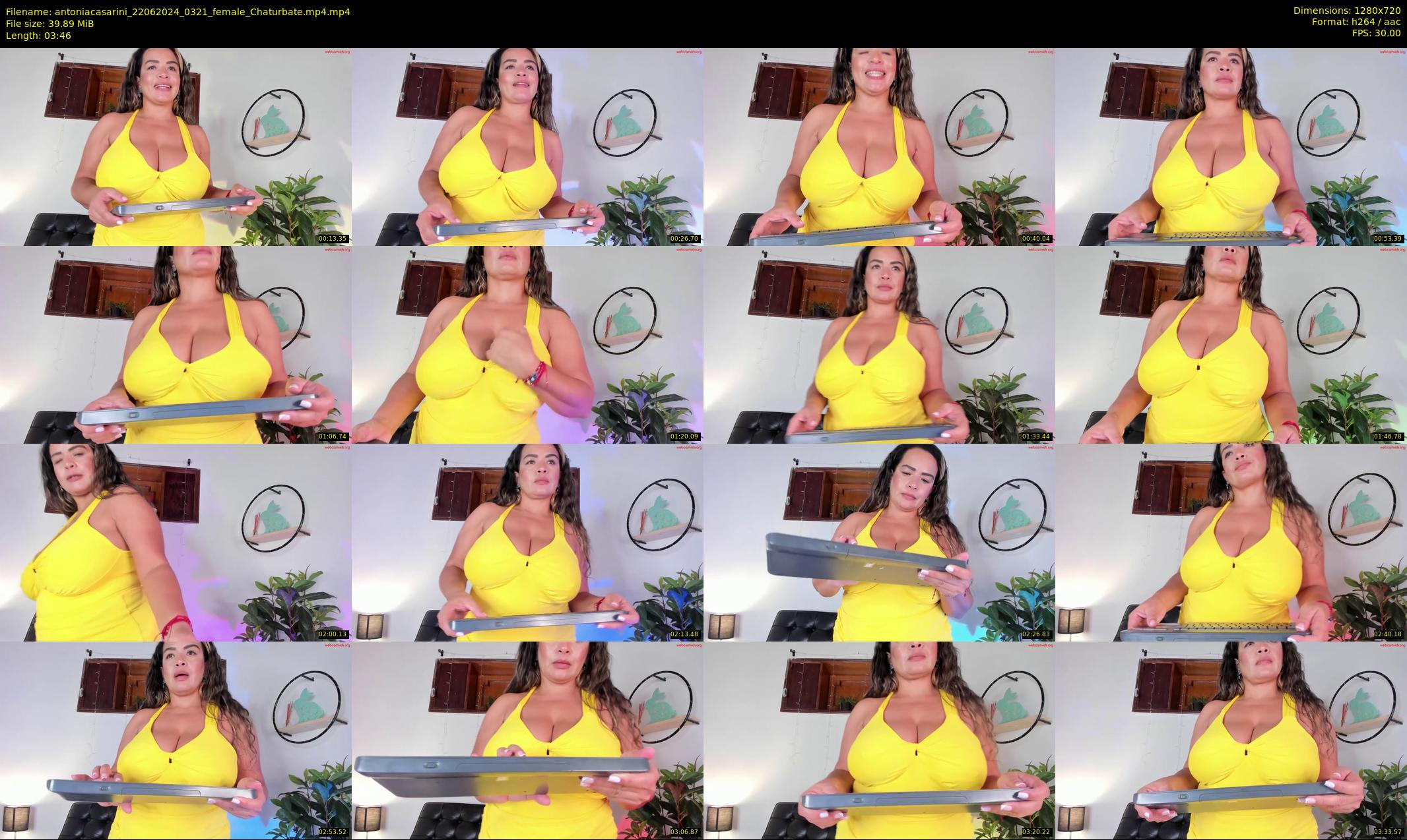 antoniacasarini — 4 minute Chaturbate female cam show recording, 720p, Jun 22, 2024