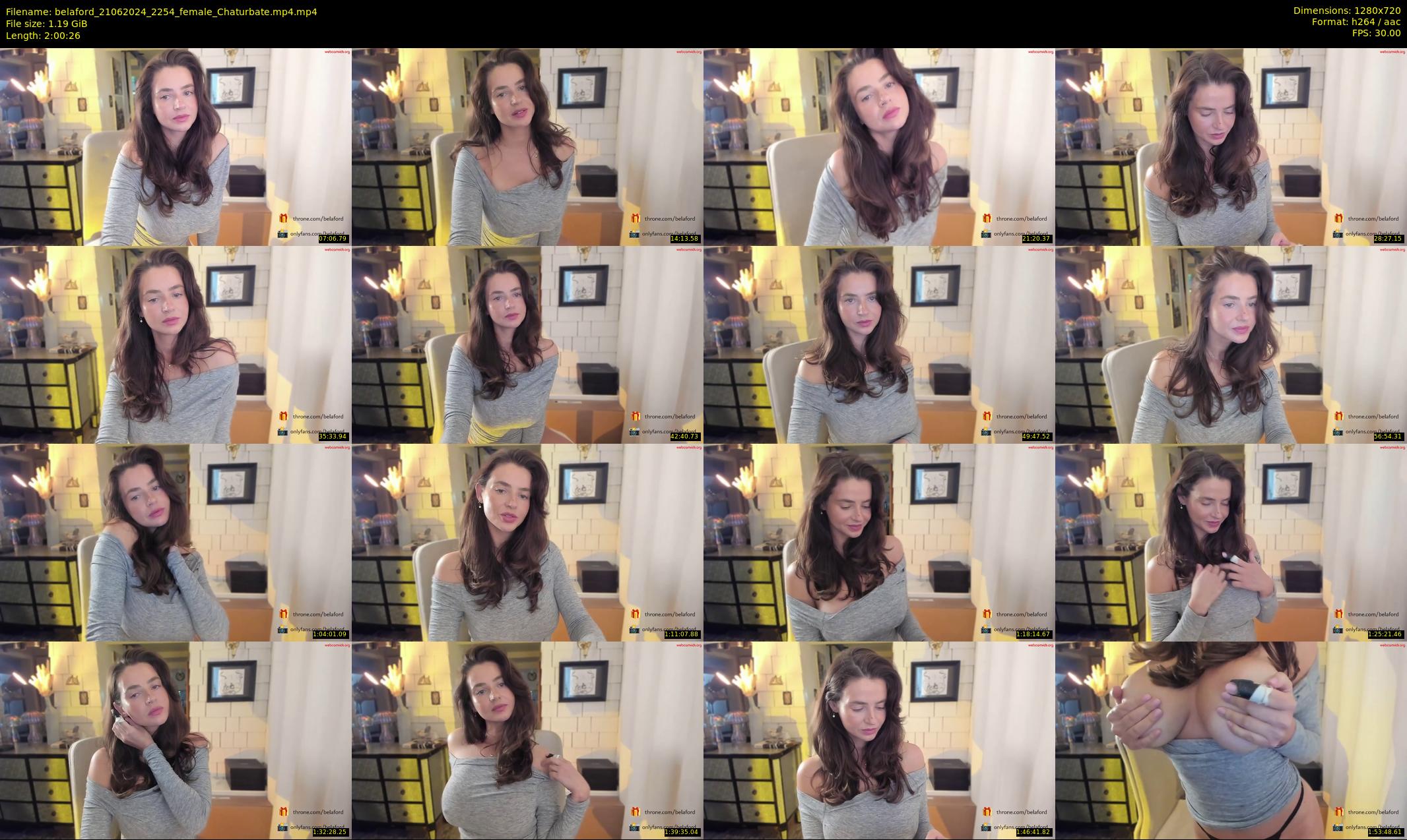 belaford — 121 minute Chaturbate female cam show recording, 720p, Jun 21, 2024