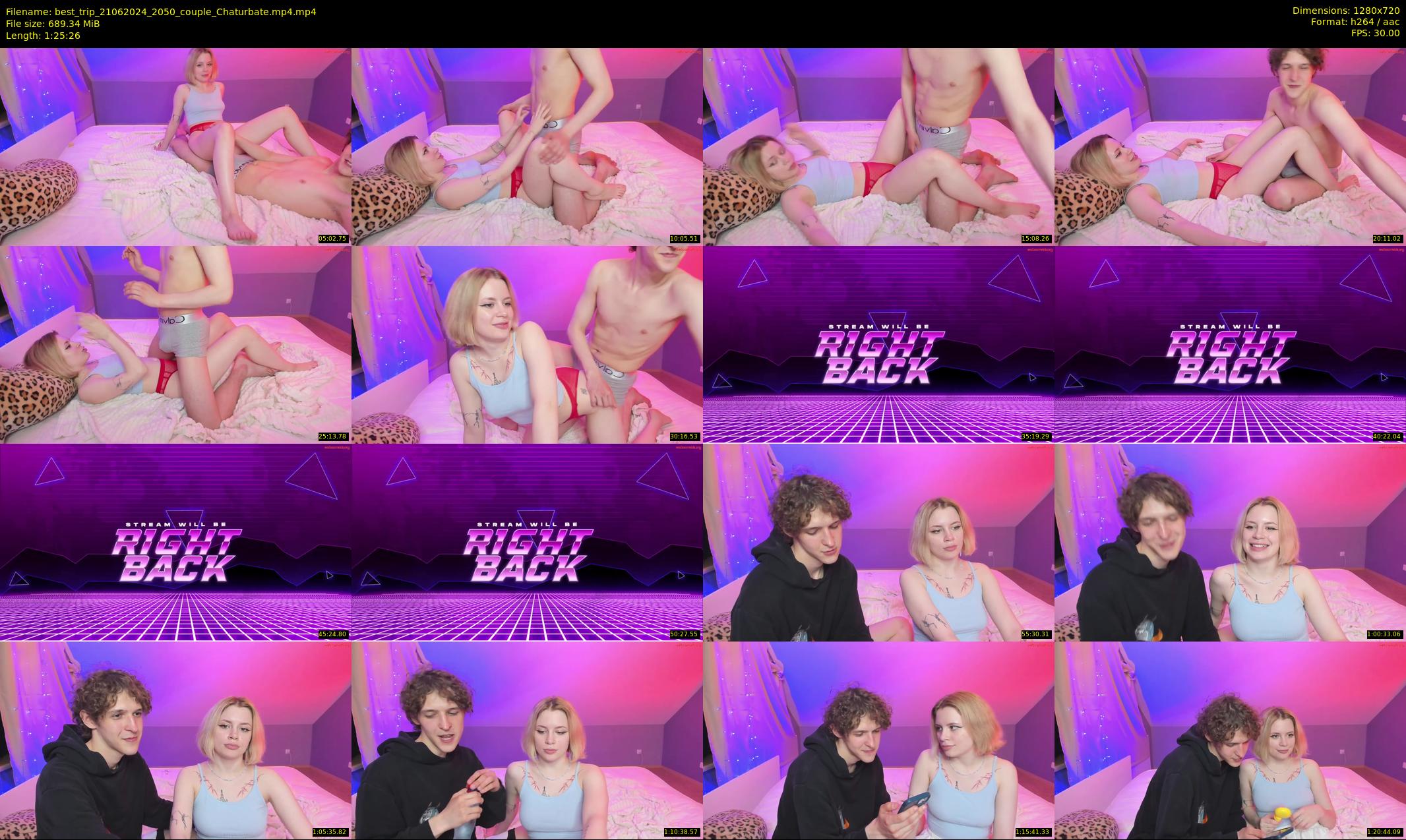 best_trip — 86 minute Chaturbate couple cam show recording, 720p, Jun 21, 2024