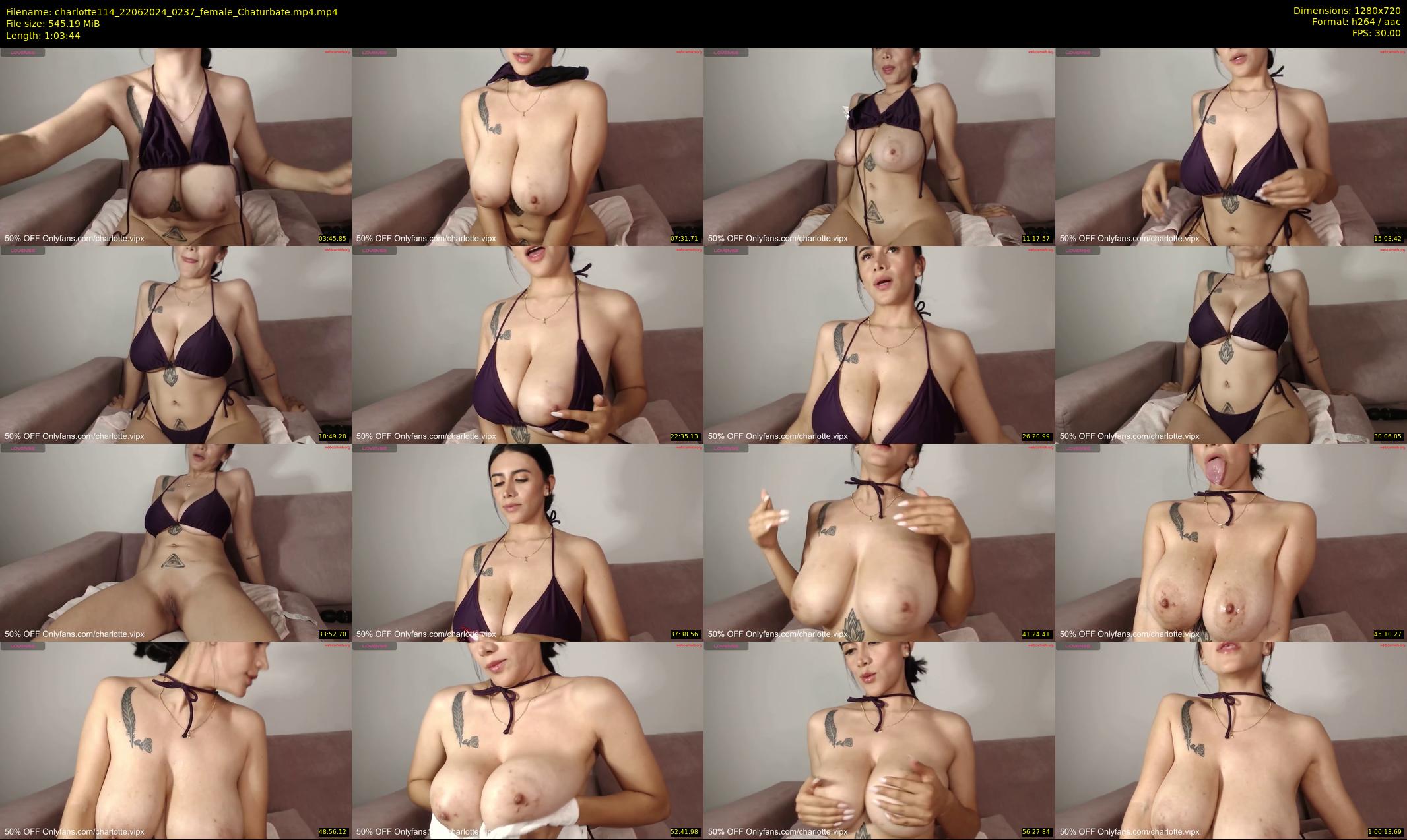 charlotte114 — 64 minute Chaturbate female cam show recording, 720p, Jun 22, 2024