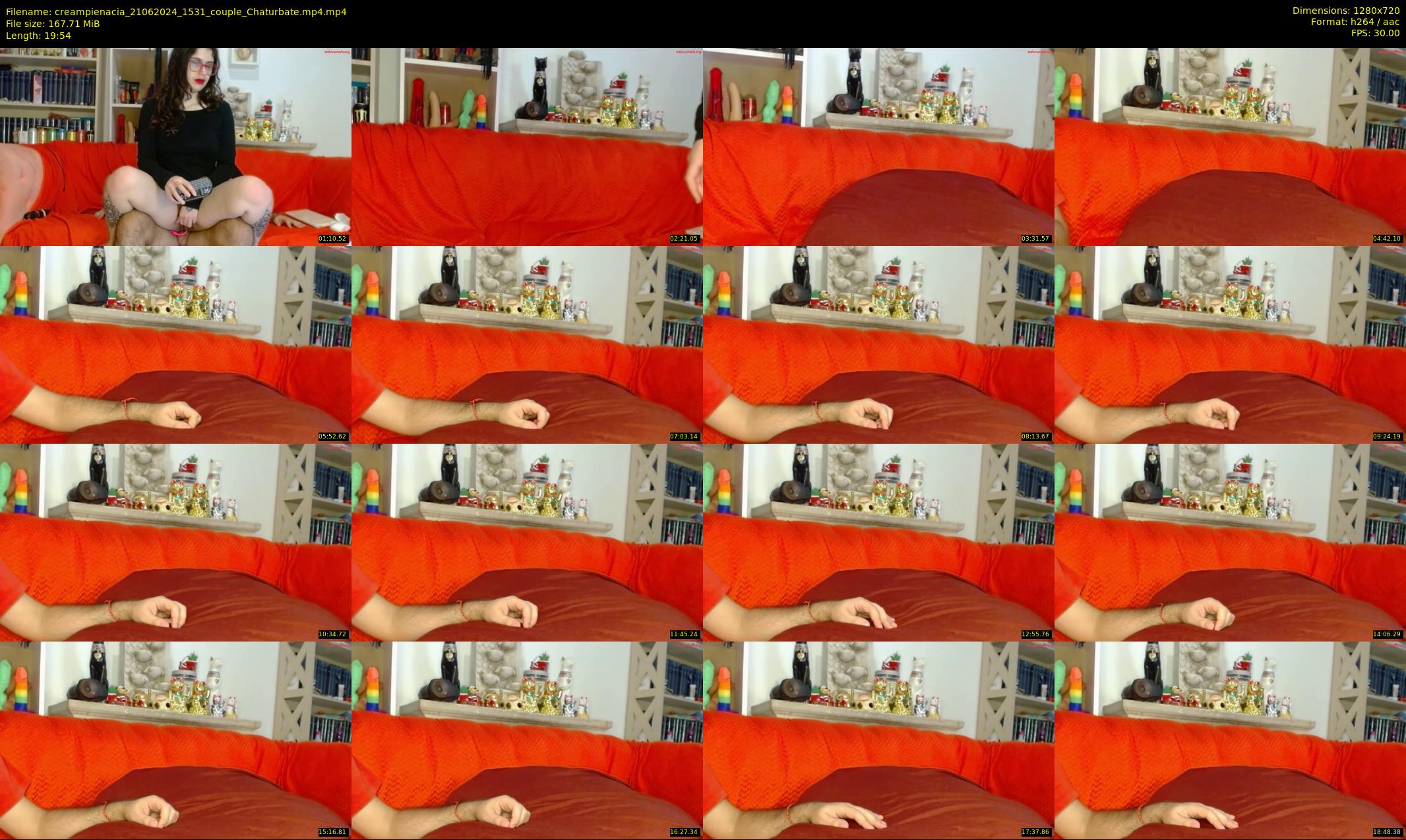 creampienacia — 20 minute Chaturbate couple cam show recording, 720p, Jun 21, 2024